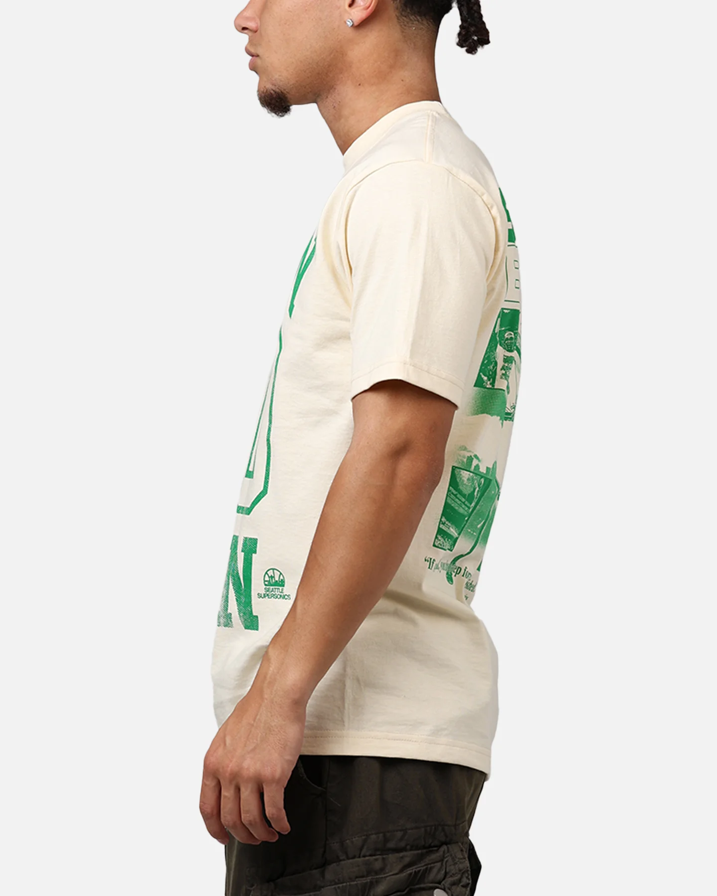 Mitchell & Ness Seattle Sonics Reign Man Kemp T-Shirt White - Image 5