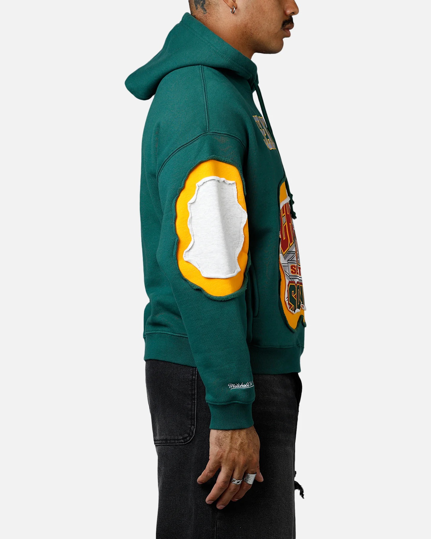 Mitchell & Ness Seattle Supersonics C&S Hoodie Official Team Color - Image 4