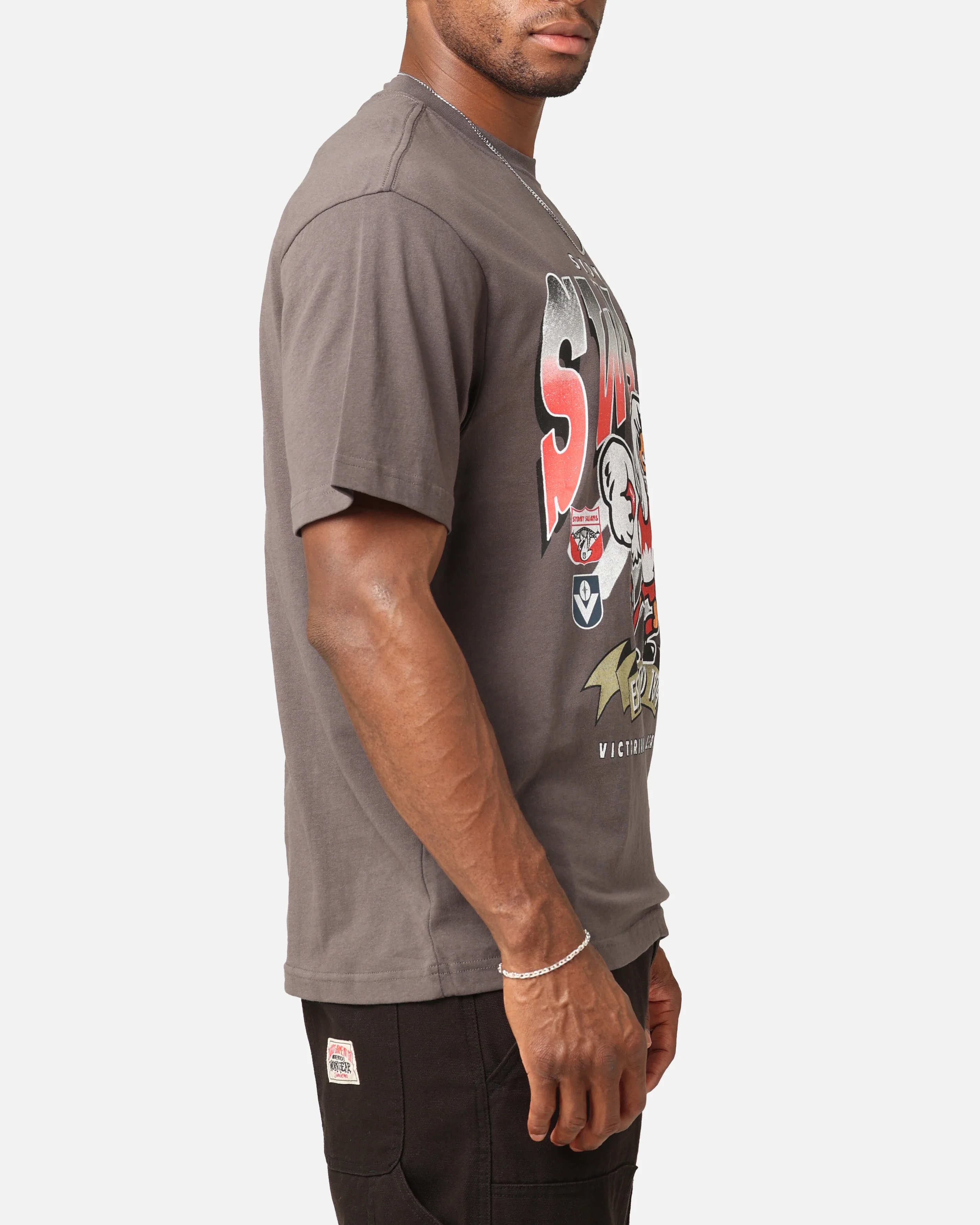 Mitchell & Ness Sydney Swans Character T-Shirt Charcoal - Image 5
