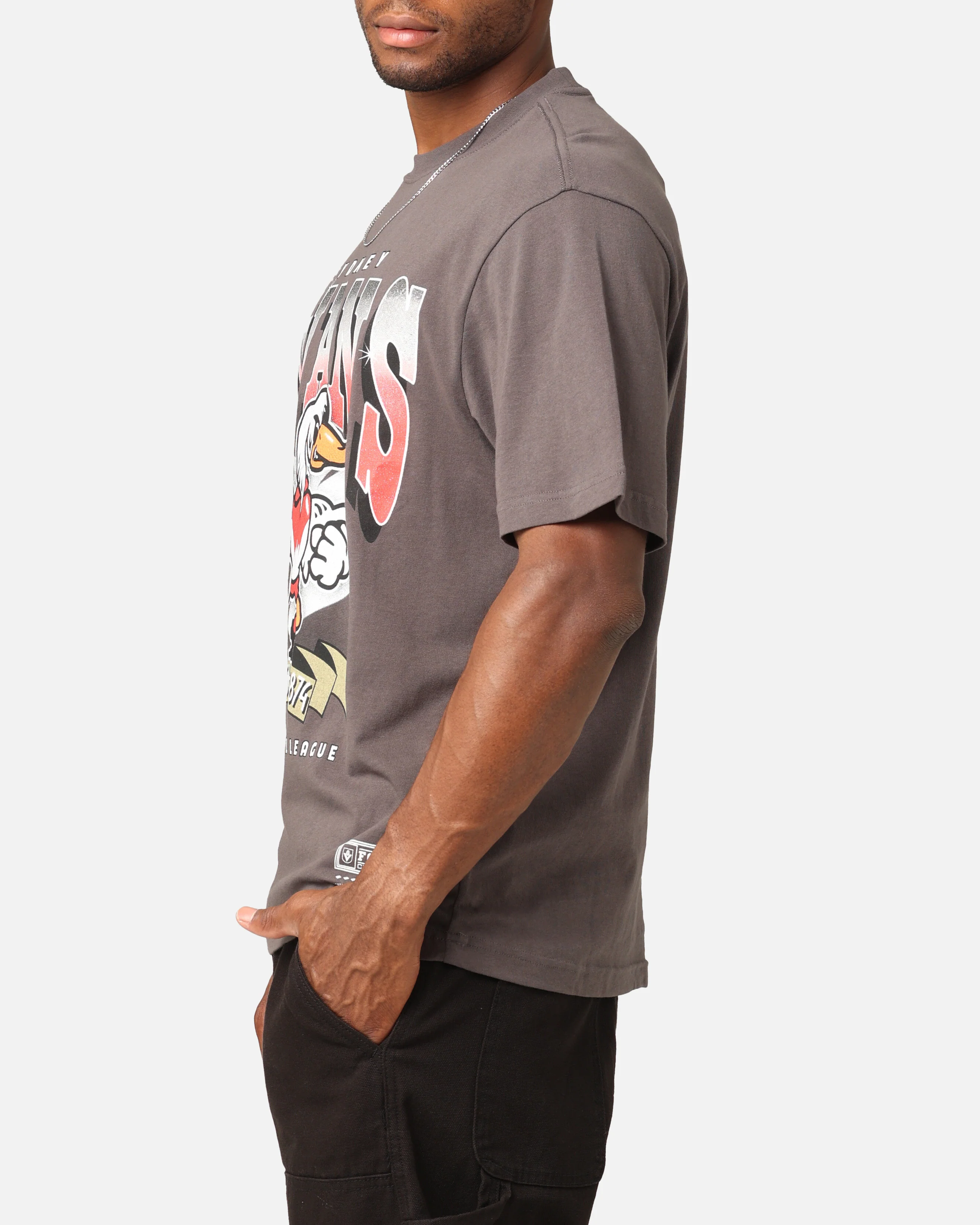Mitchell & Ness Sydney Swans Character T-Shirt Charcoal - Image 6
