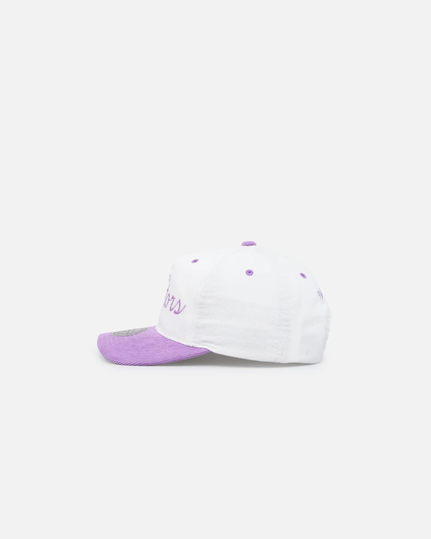 Mitchell & Ness Toronto Raptors 'Pastel Corduroy' Deadstock Snapback White Cream/Purple - Image 4