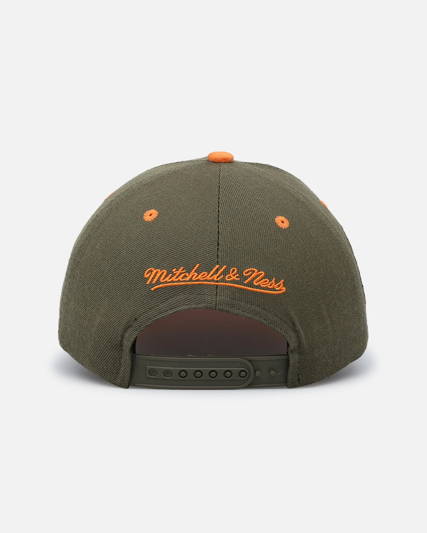 Mitchell & Ness Vancouver Grizzlies 'Harmony Of Hues' Pro Crown Snapback Olive/Orange - Image 3