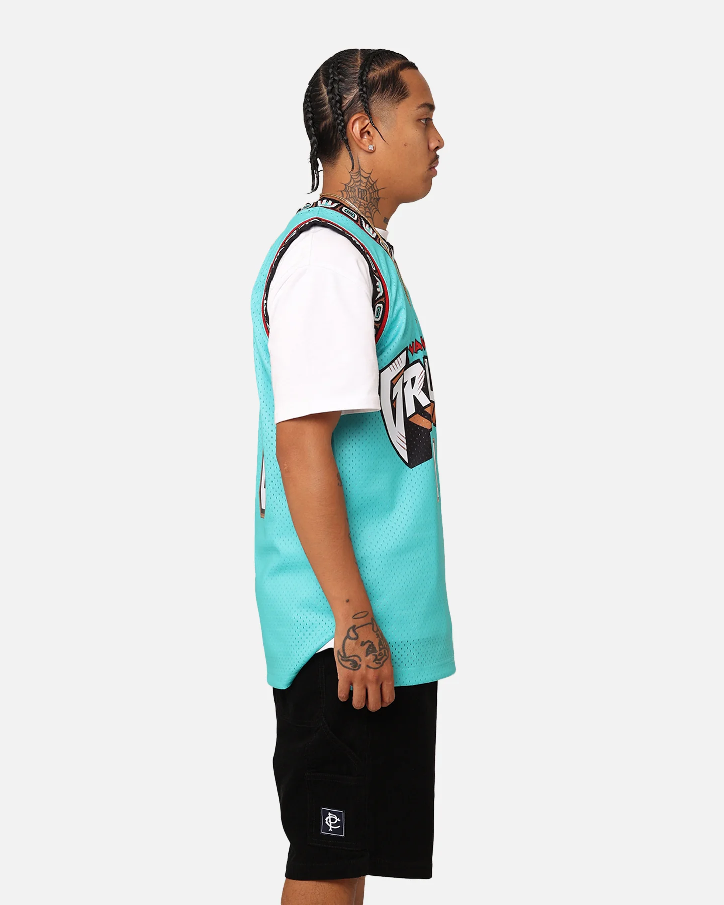 Mitchell & Ness Vancouver Grizzlies Mike Bibby '98-'99 #10 Swingman Jersey Teal - Image 6