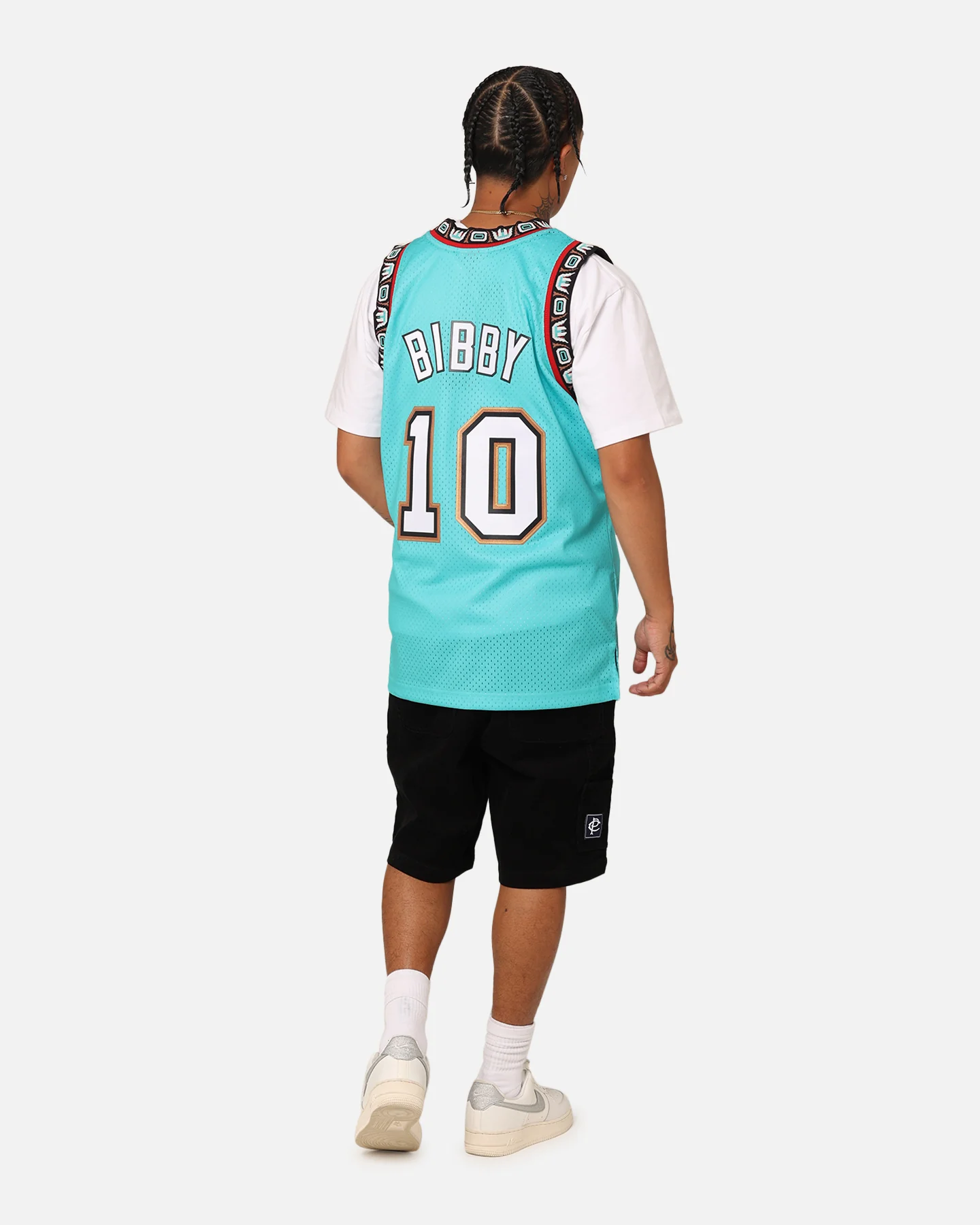 Mitchell & Ness Vancouver Grizzlies Mike Bibby '98-'99 #10 Swingman Jersey Teal - Image 8