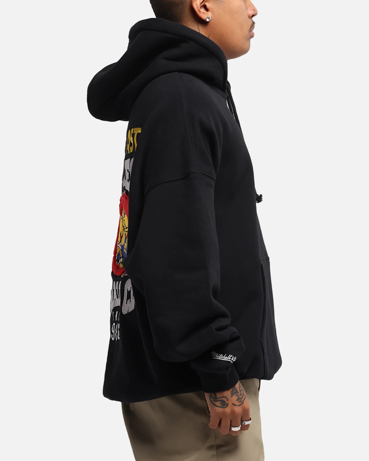 Mitchell & Ness West Coast Eagles Team Hoodie Solid Black - Image 5