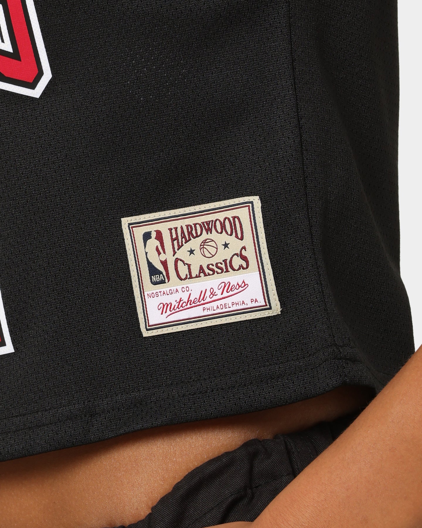 Mitchell & Ness Women's Chicago Bulls Dennis Rodman #91 NBA Cropped Jersey Black - Image 8