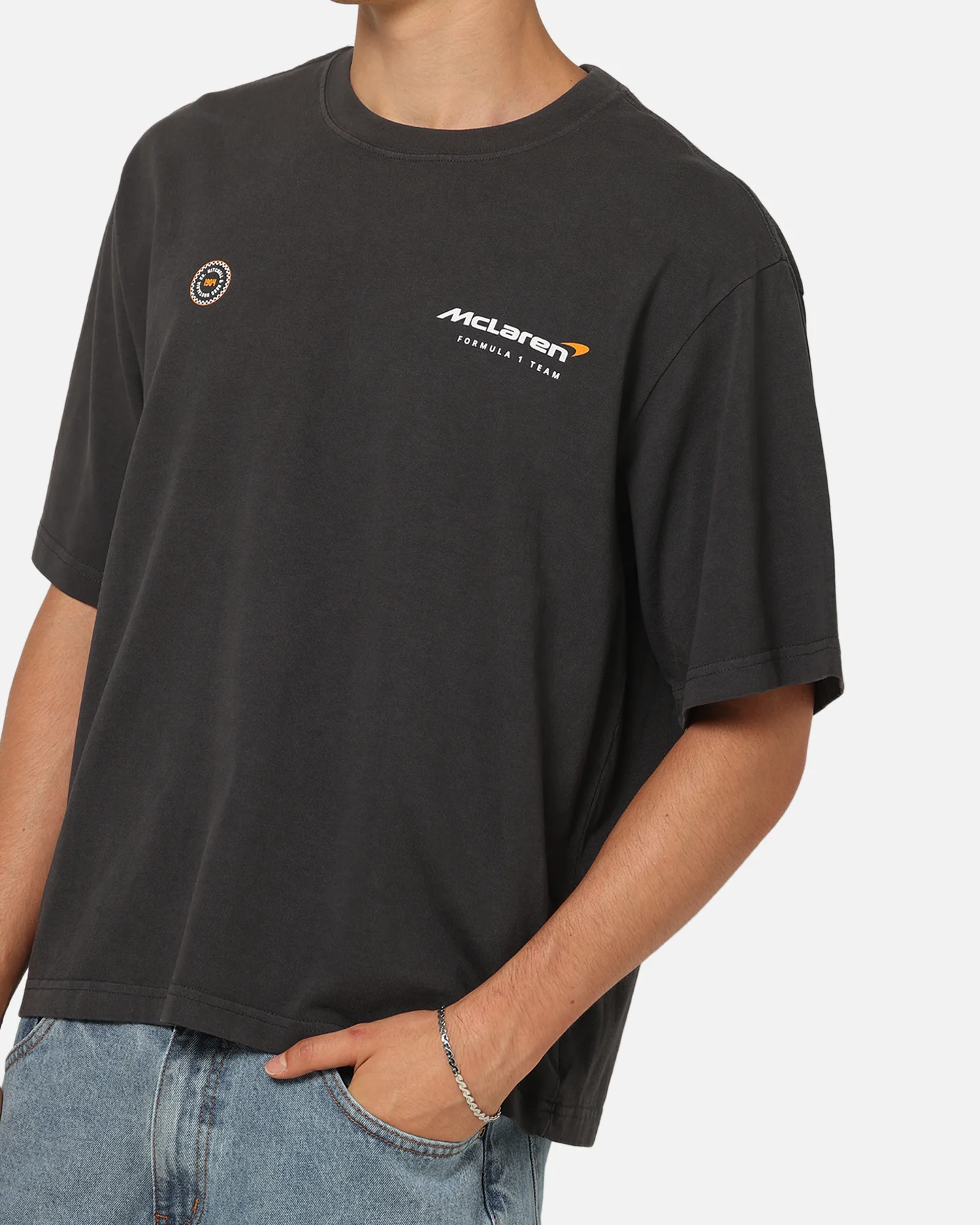Mitchell & Ness X Mclaren F1 1963 T-Shirt Washed Black - Image 8