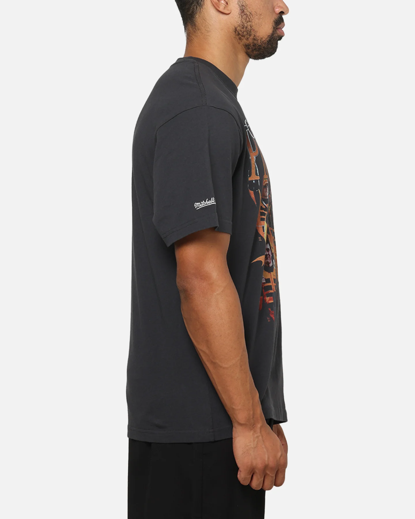 Mitchell & Ness X Mclaren F1 Team Bootleg Oscar Piastri T-Shirt Washed Black - Image 4