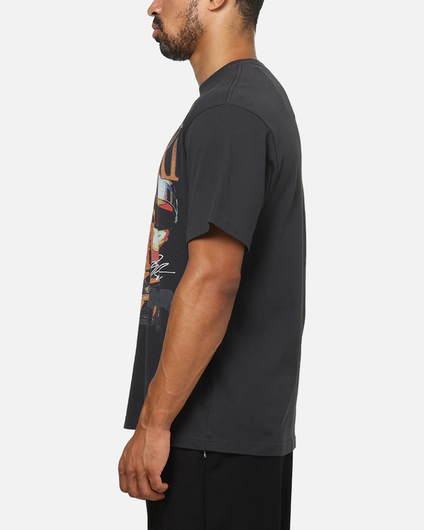 Mitchell & Ness X Mclaren F1 Team Bootleg Oscar Piastri T-Shirt Washed Black - Image 5
