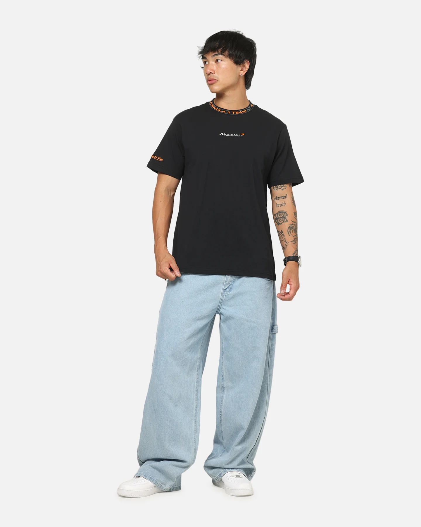 Mitchell & Ness X Mclaren Icon T-Shirt Faded Black - Image 2