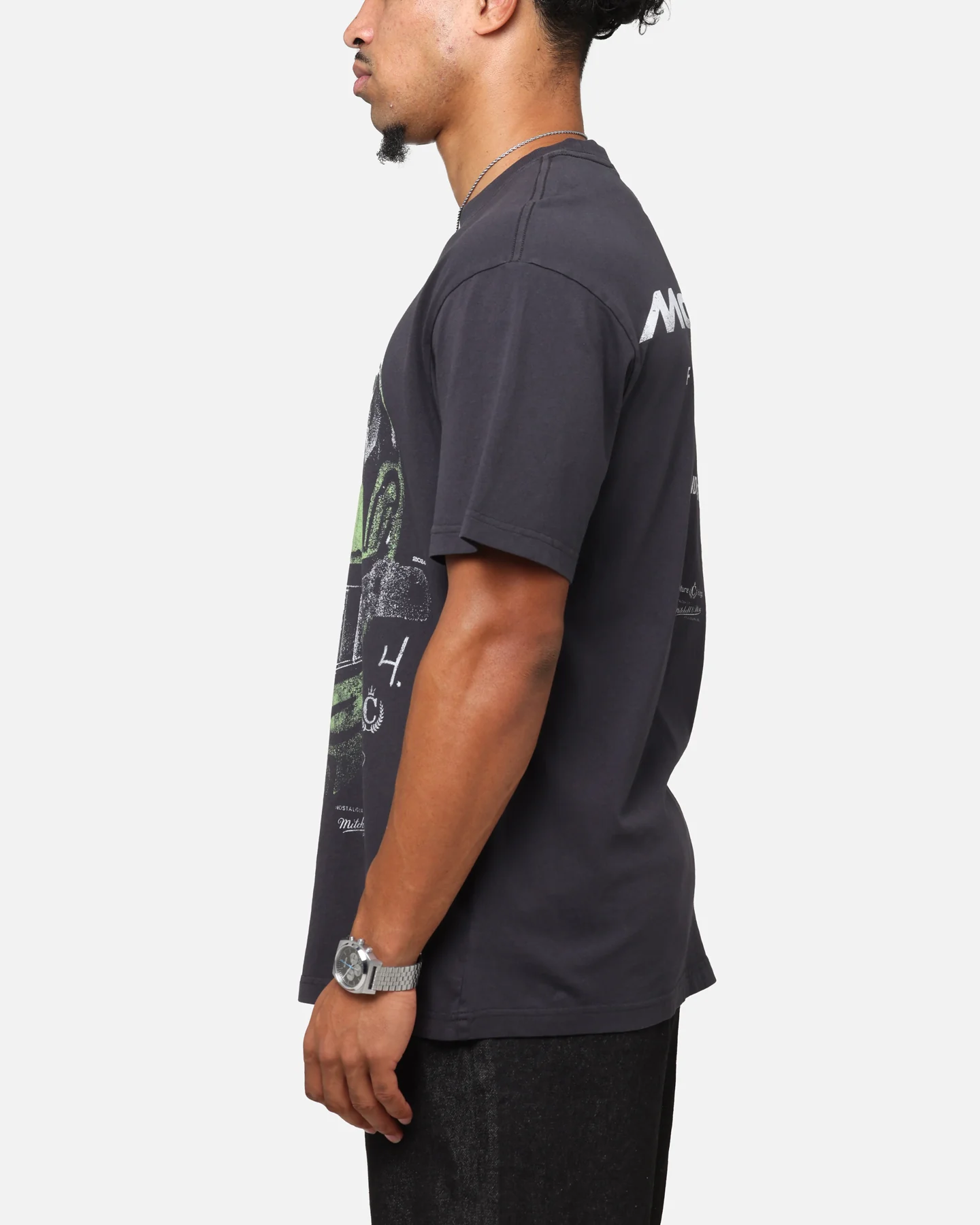 Mitchell & Ness X Mclaren Lando Norris Helmet T-Shirt Faded Black - Image 6