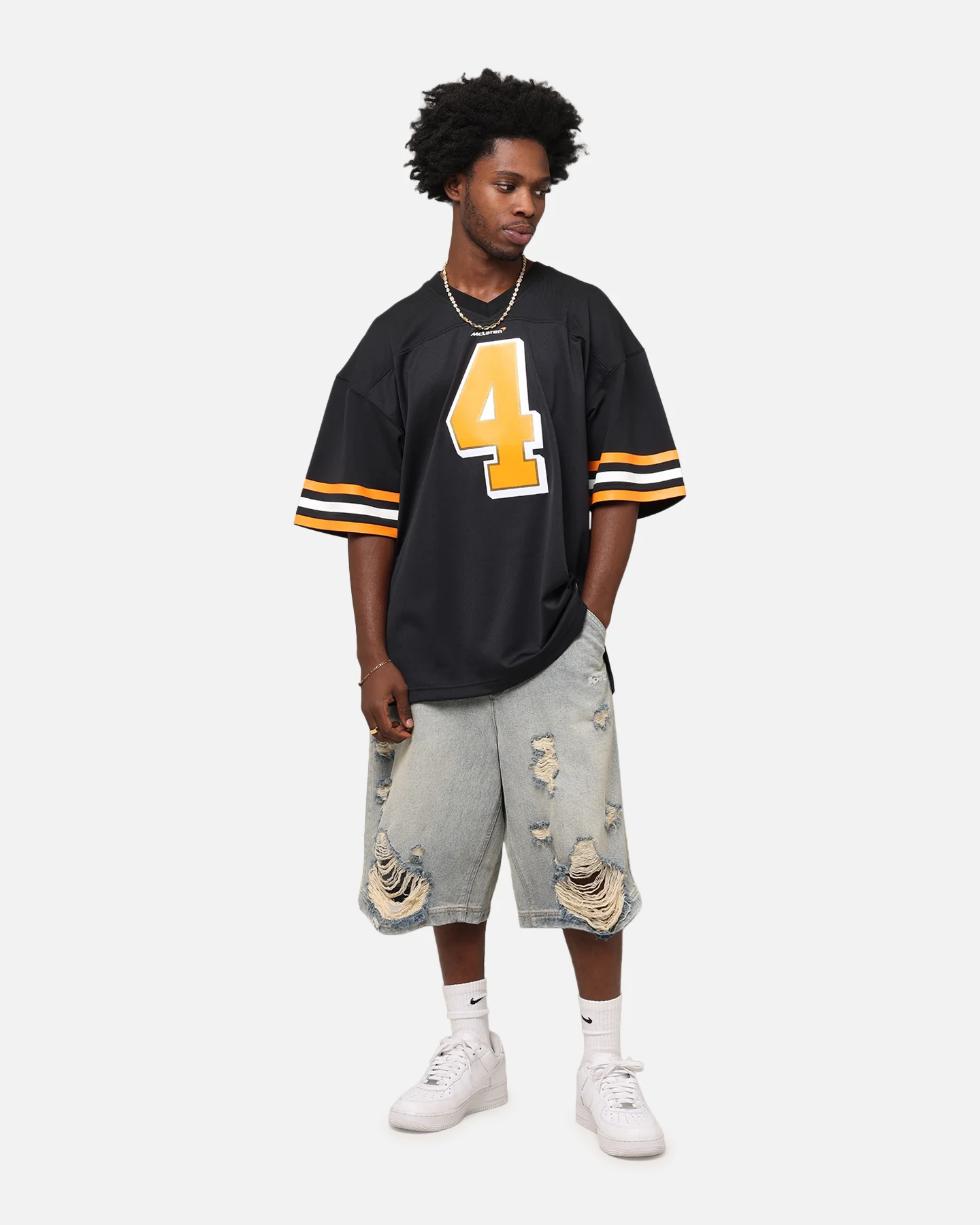 Mitchell & Ness X Mclaren Lando Norris Mesh Jersey Black - Image 3