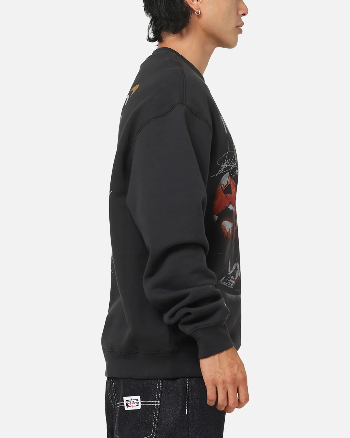 Mitchell & Ness X Mclaren Lando Norris Signature Crewneck Washed Black - Image 5