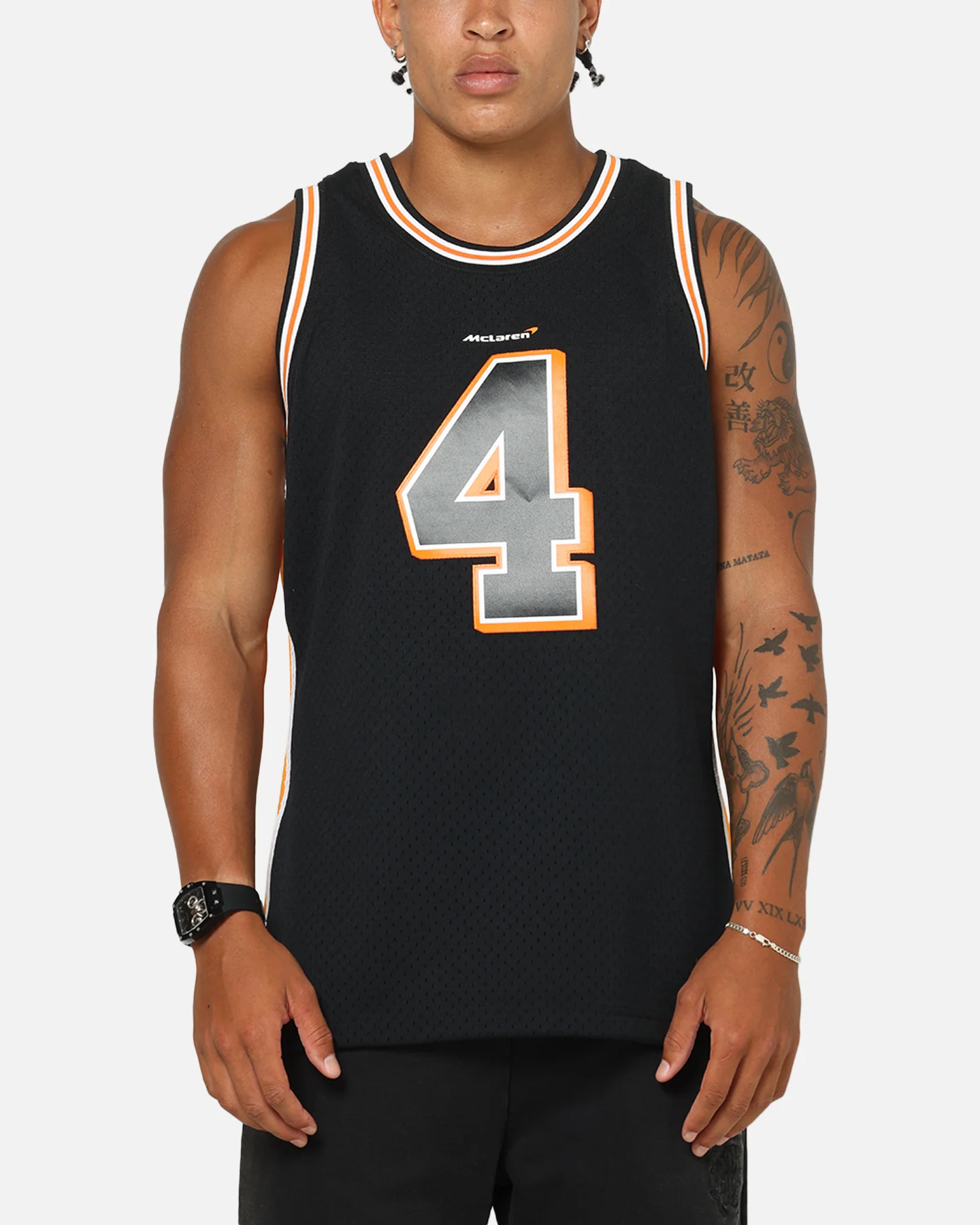 Mitchell & Ness X Mclaren Lando Norris Swing Jersey Black/Papaya