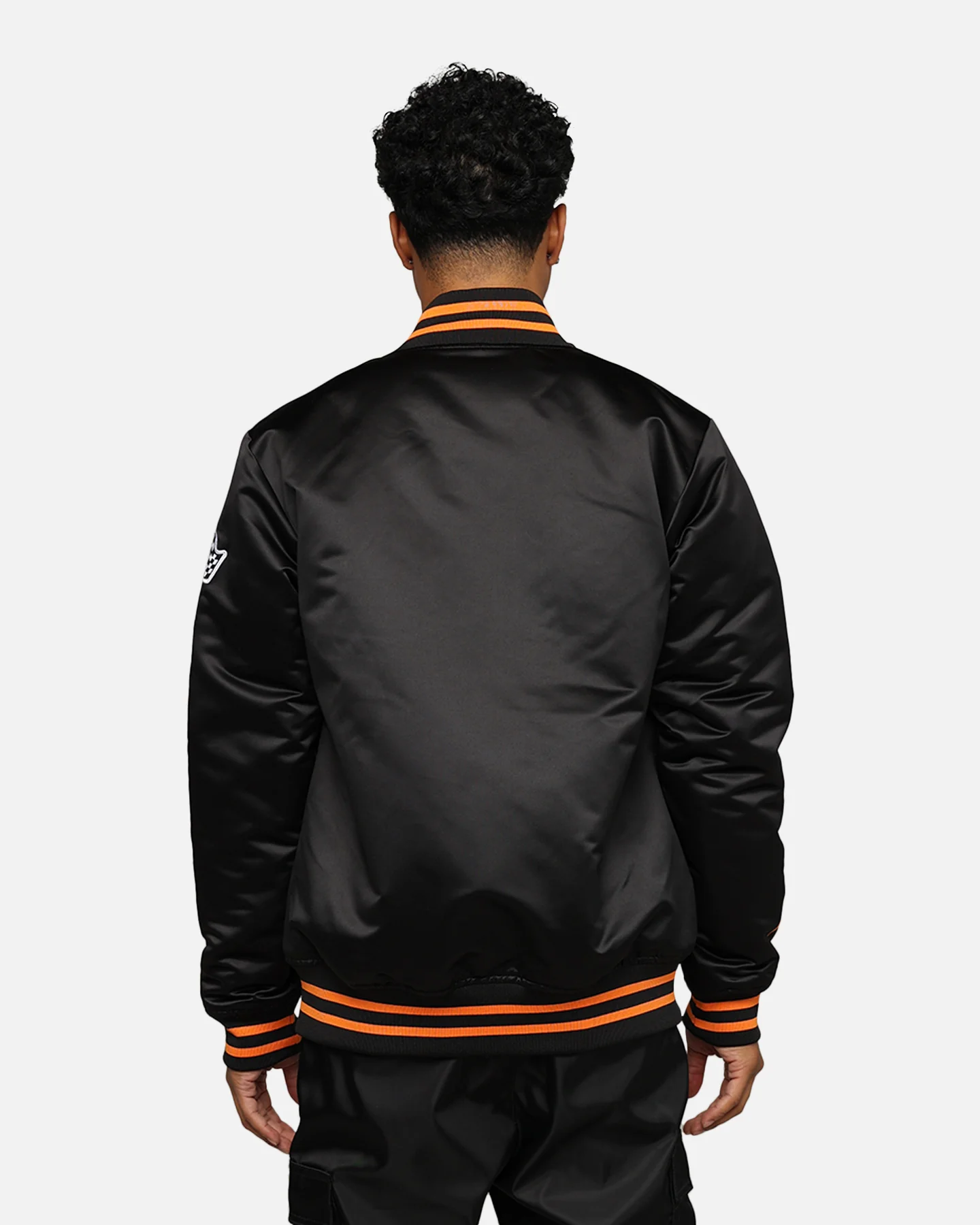 Mitchell & Ness X McLaren X Culture Kings Las Vegas Collection Bomber Jacket Black - Image 3