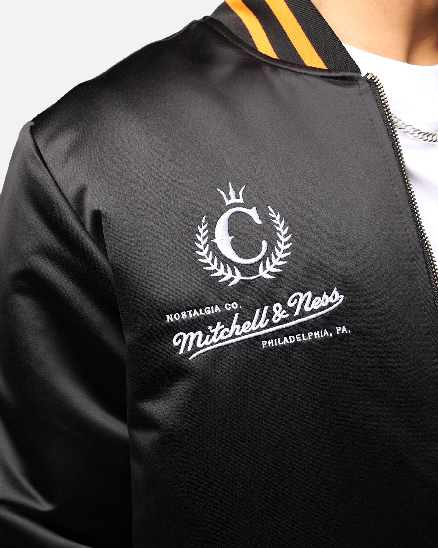 Mitchell & Ness X McLaren X Culture Kings Las Vegas Collection Bomber Jacket Black - Image 9