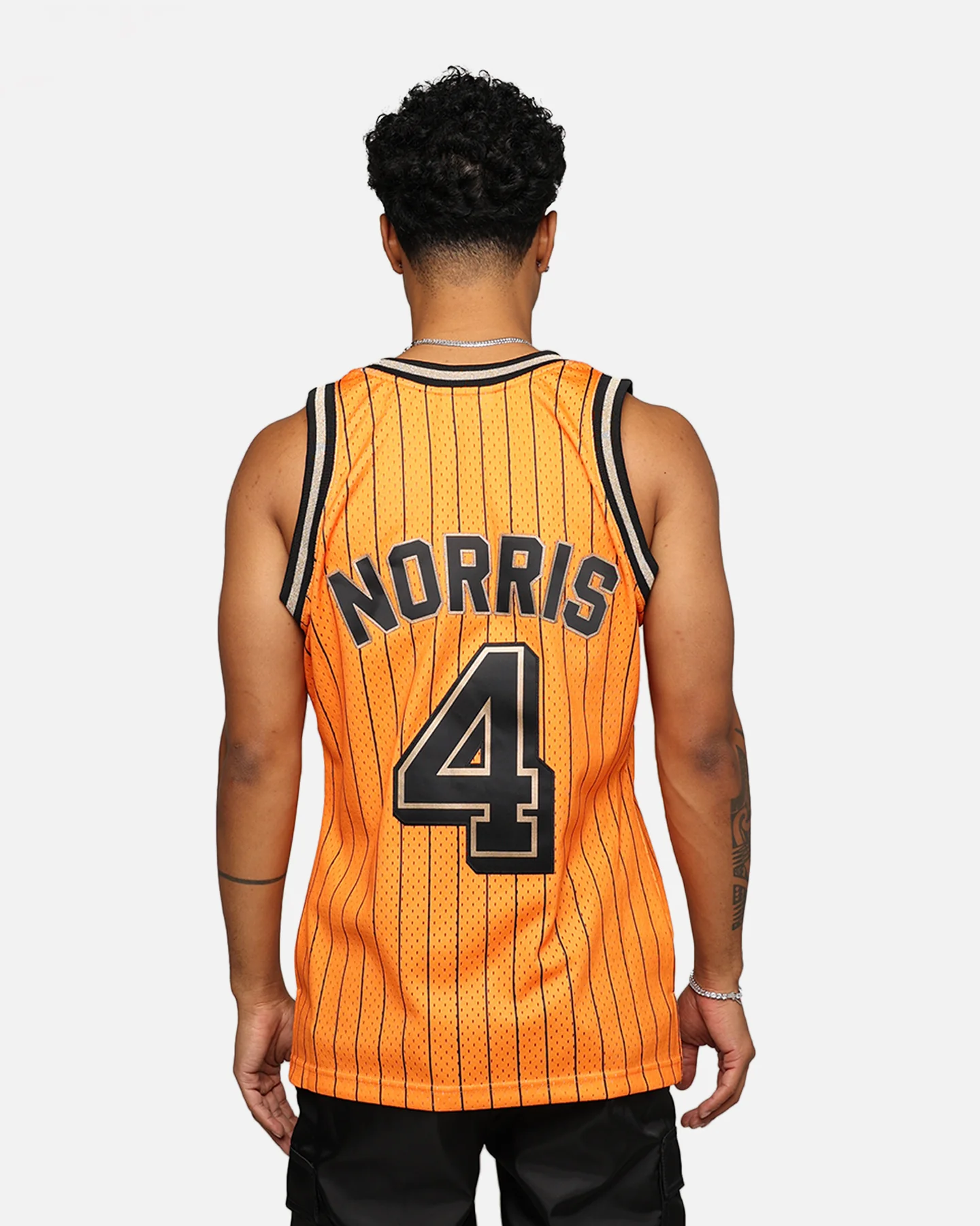 Mitchell & Ness X McLaren X Culture Kings Las Vegas Collection Lando Norris Swingman Jersey Orange - Image 5