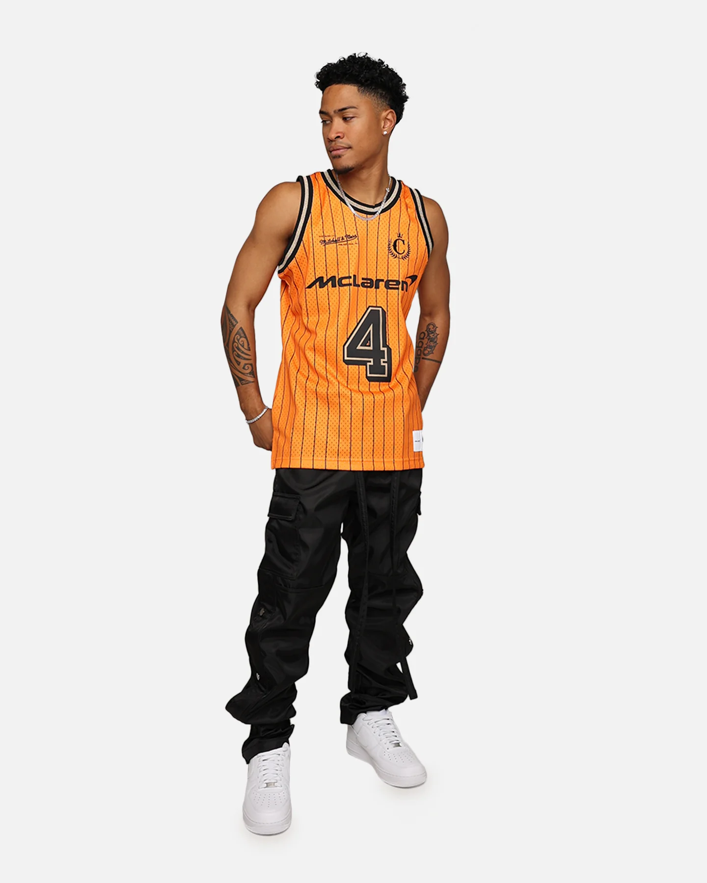 Mitchell & Ness X McLaren X Culture Kings Las Vegas Collection Lando Norris Swingman Jersey Orange - Image 8