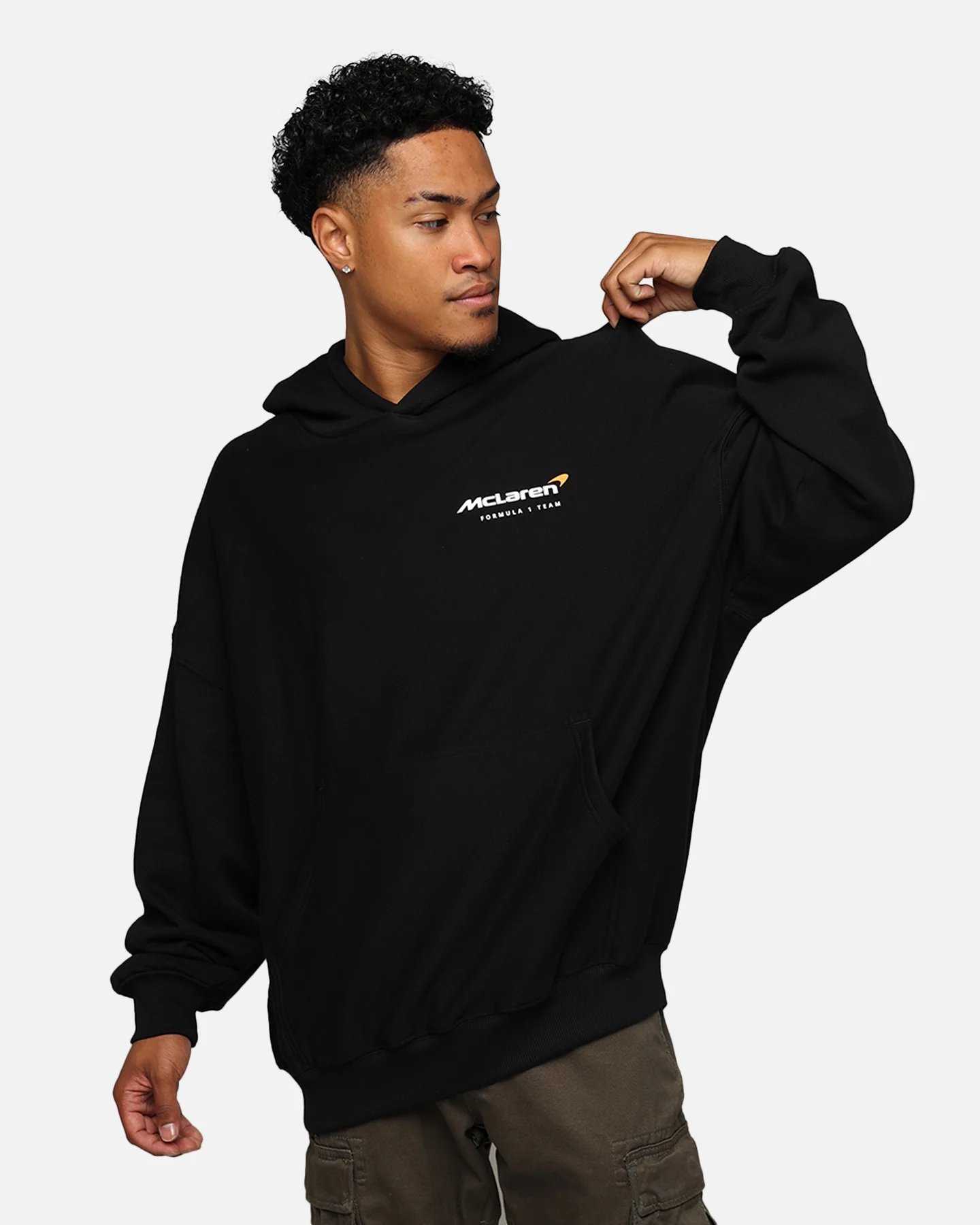 Mitchell & Ness X McLaren X Culture Kings Las Vegas Collection Lando Norris Vintage Hoodie Black - Image 2
