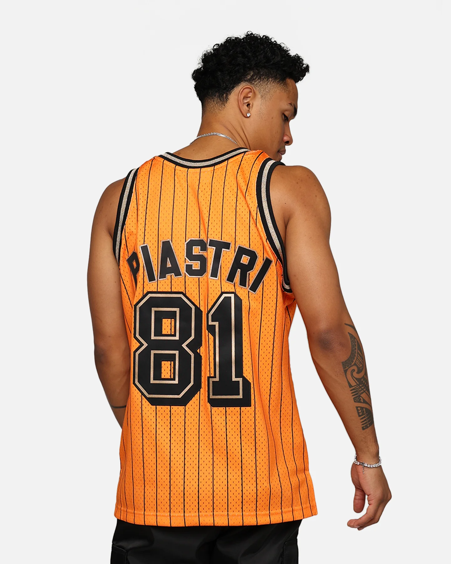 Mitchell & Ness X McLaren X Culture Kings Las Vegas Collection Oscar Piastri Swingman Jersey Orange - Image 2