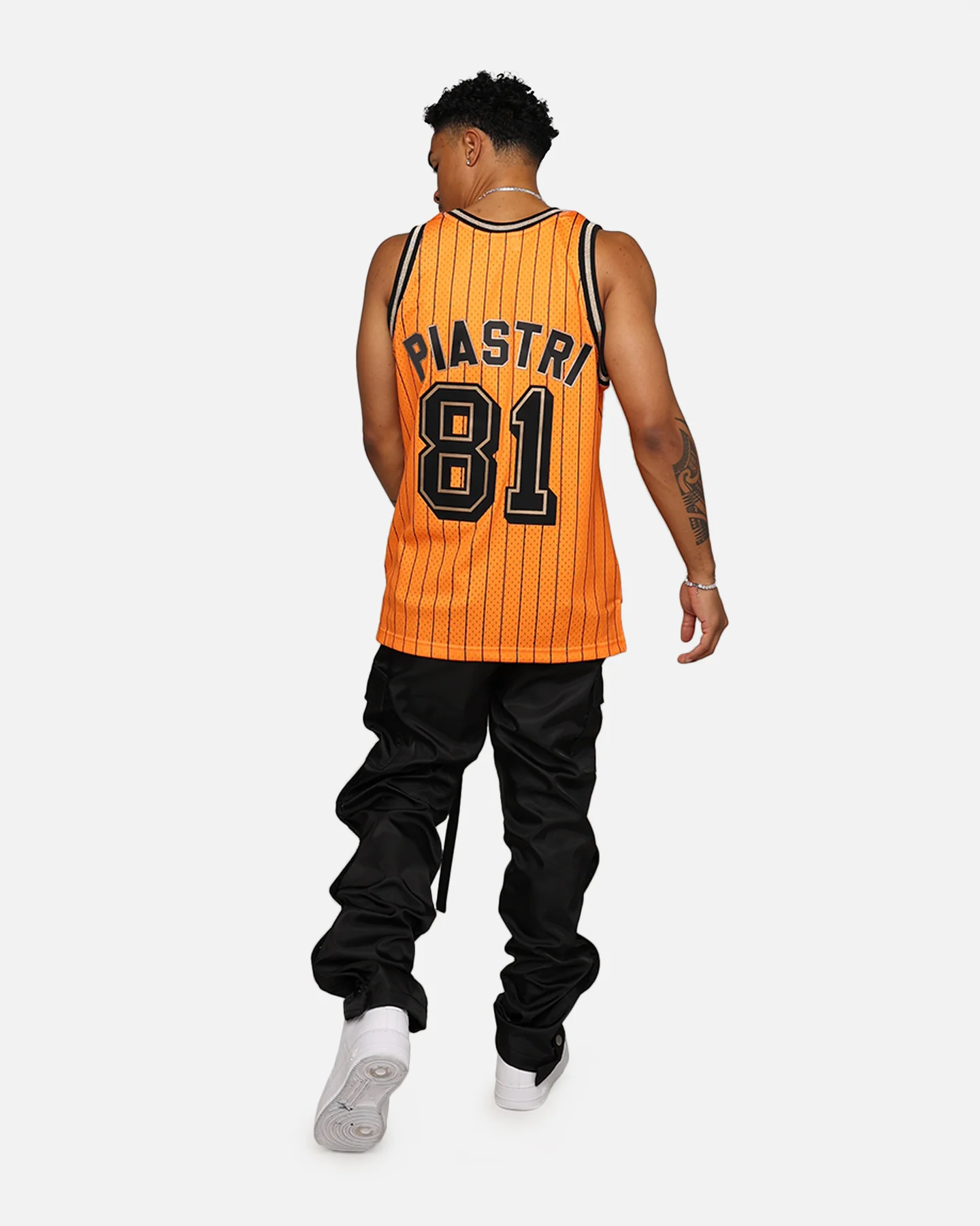 Mitchell & Ness X McLaren X Culture Kings Las Vegas Collection Oscar Piastri Swingman Jersey Orange - Image 3