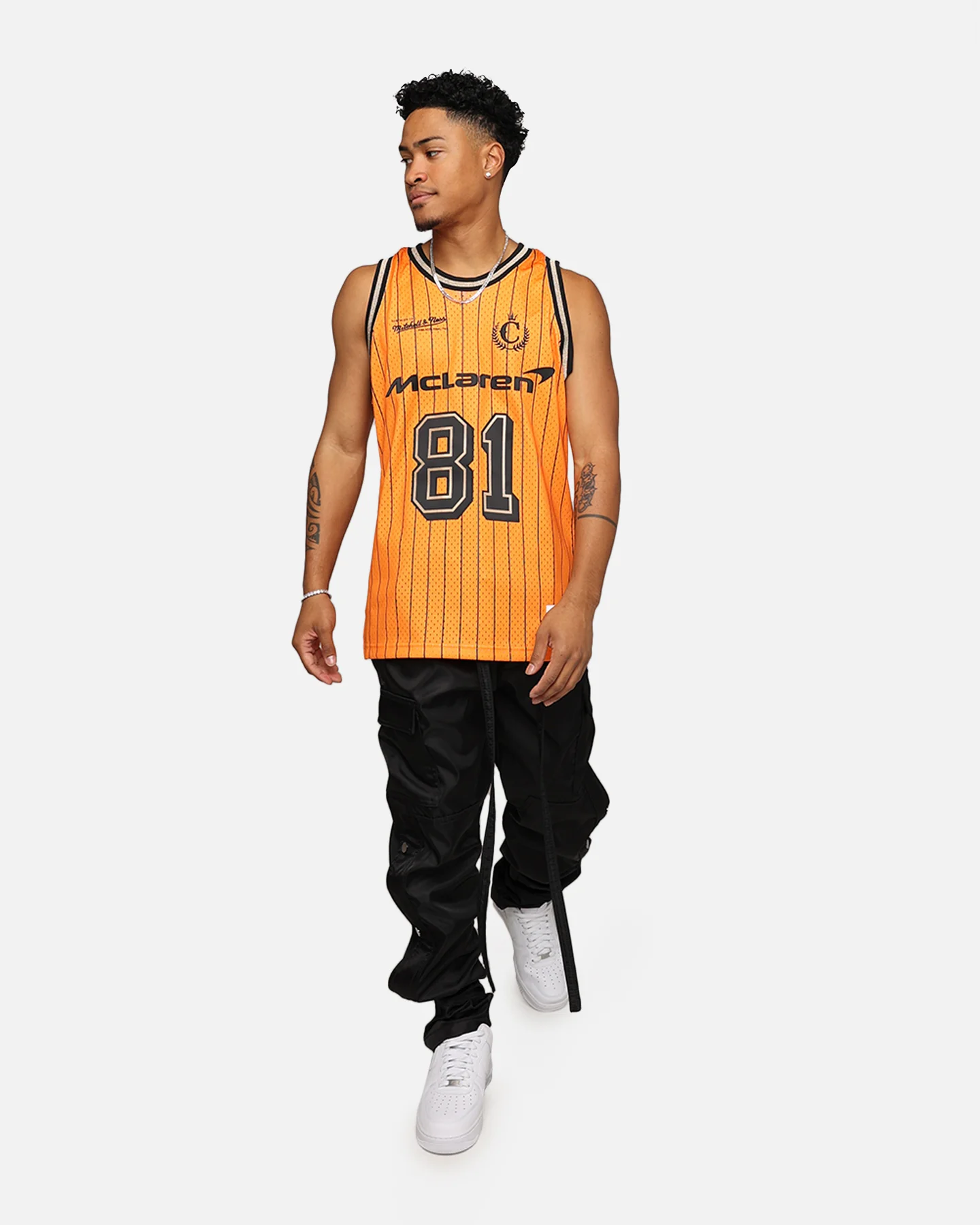 Mitchell & Ness X McLaren X Culture Kings Las Vegas Collection Oscar Piastri Swingman Jersey Orange - Image 8