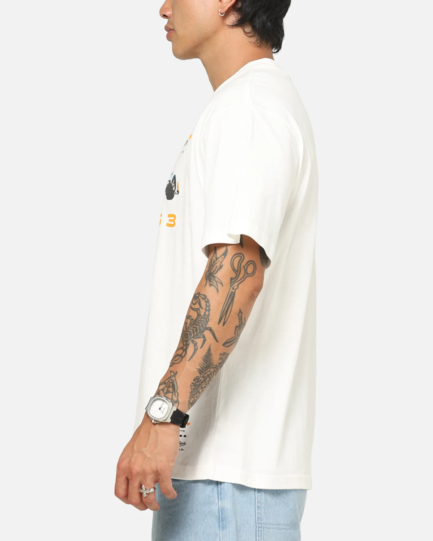 Mitchell & Ness X Mclaren Tailgate T-Shirt Vintage White - Image 5