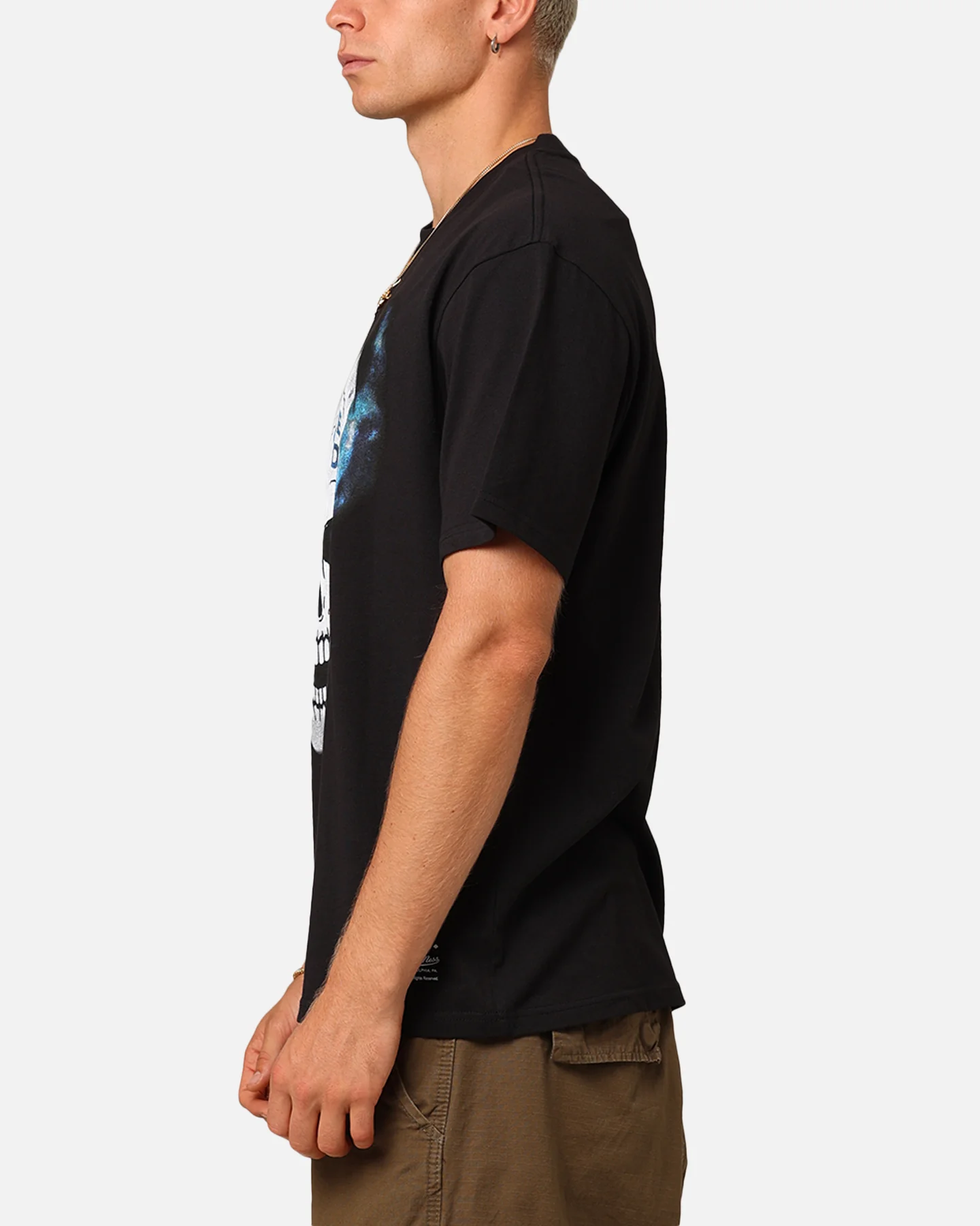 Mitchell & Ness X WWE Stone Cold Steve Austin Skull T-Shirt Overdyed Black - Image 4
