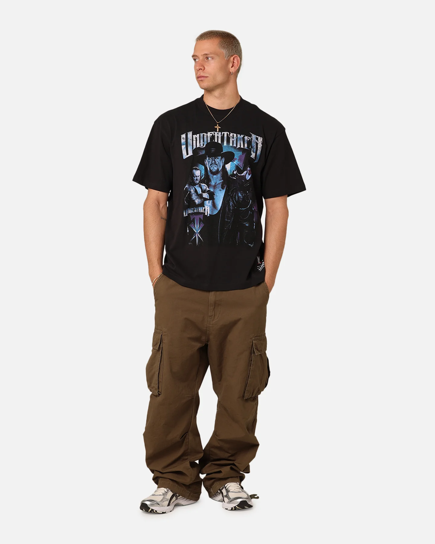 Mitchell & Ness X WWE The Undertaker T-Shirt Overdyed Black - Image 2