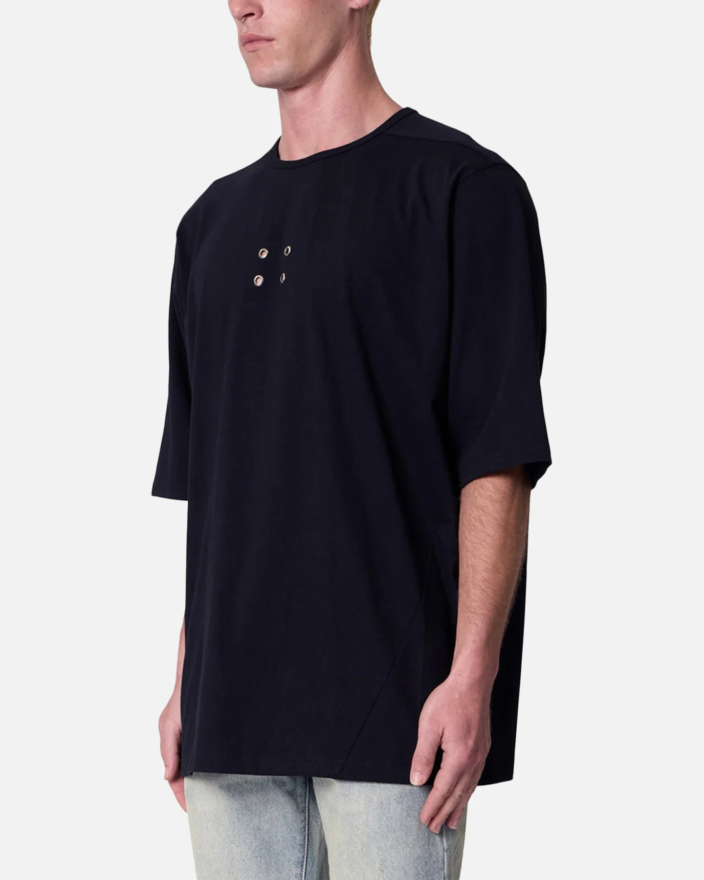 MNML 4 Eyelets T-Shirt Black - Image 3