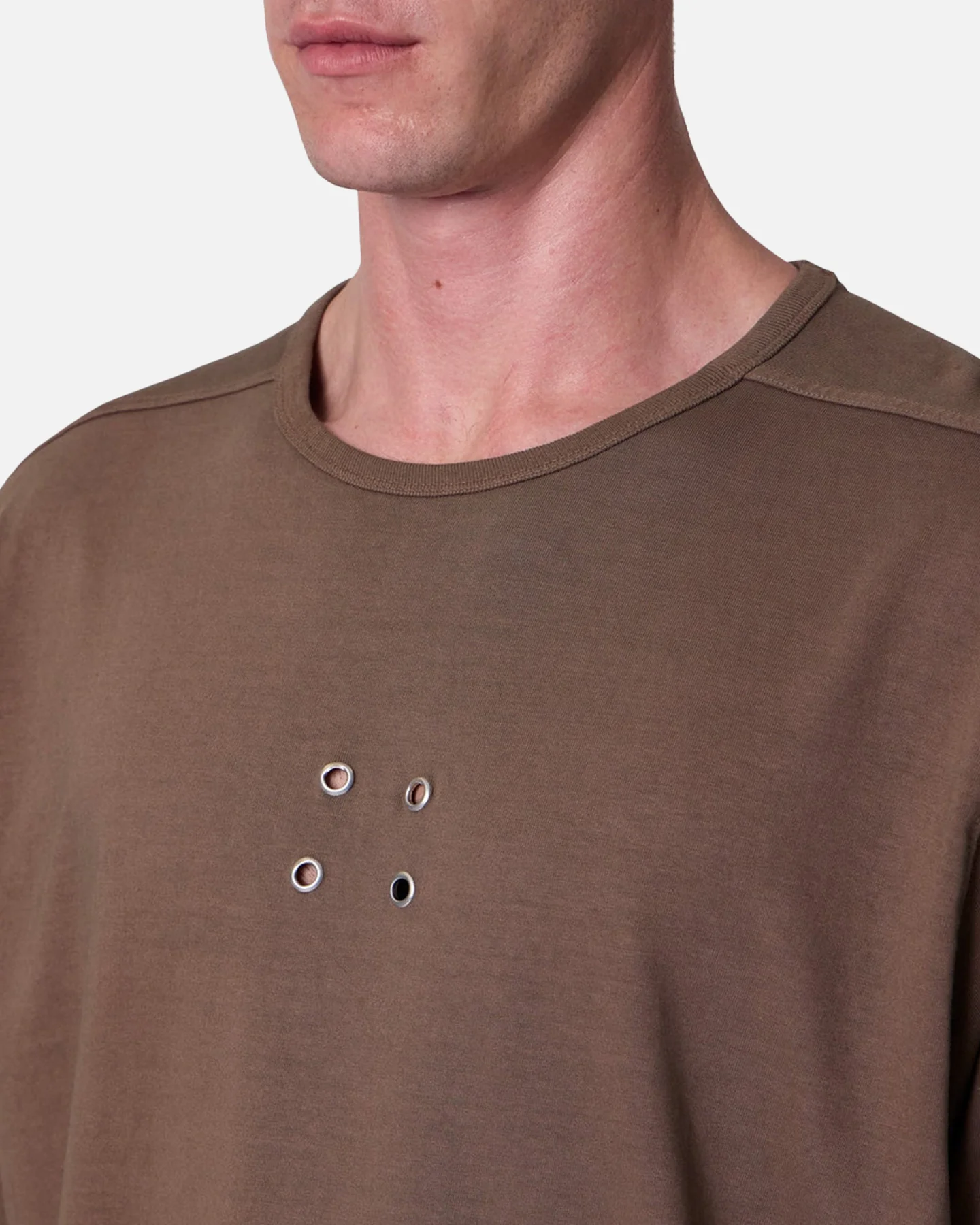 MNML 4 Eyelets T-Shirt Brown - Image 5