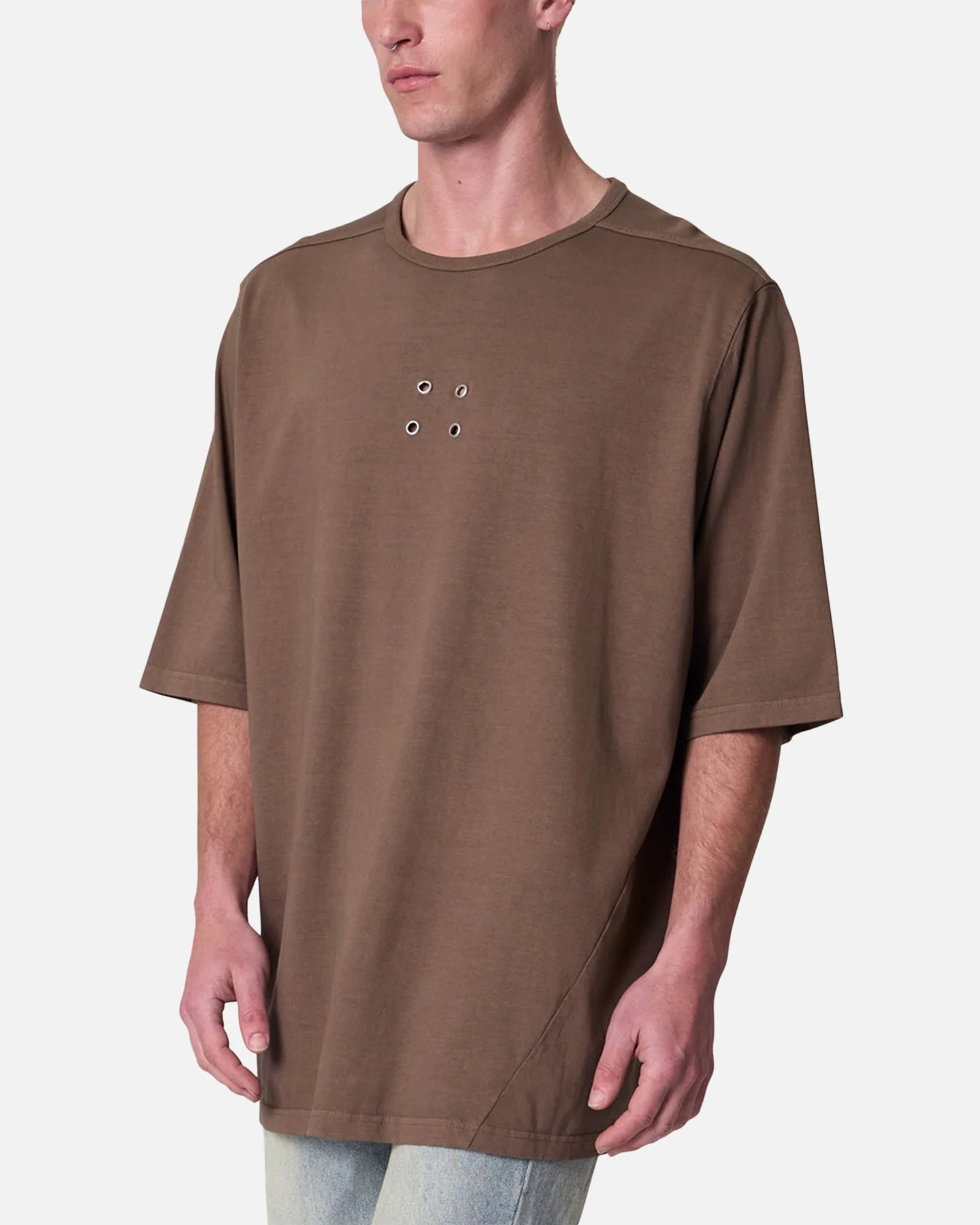 MNML 4 Eyelets T-Shirt Brown - Image 6