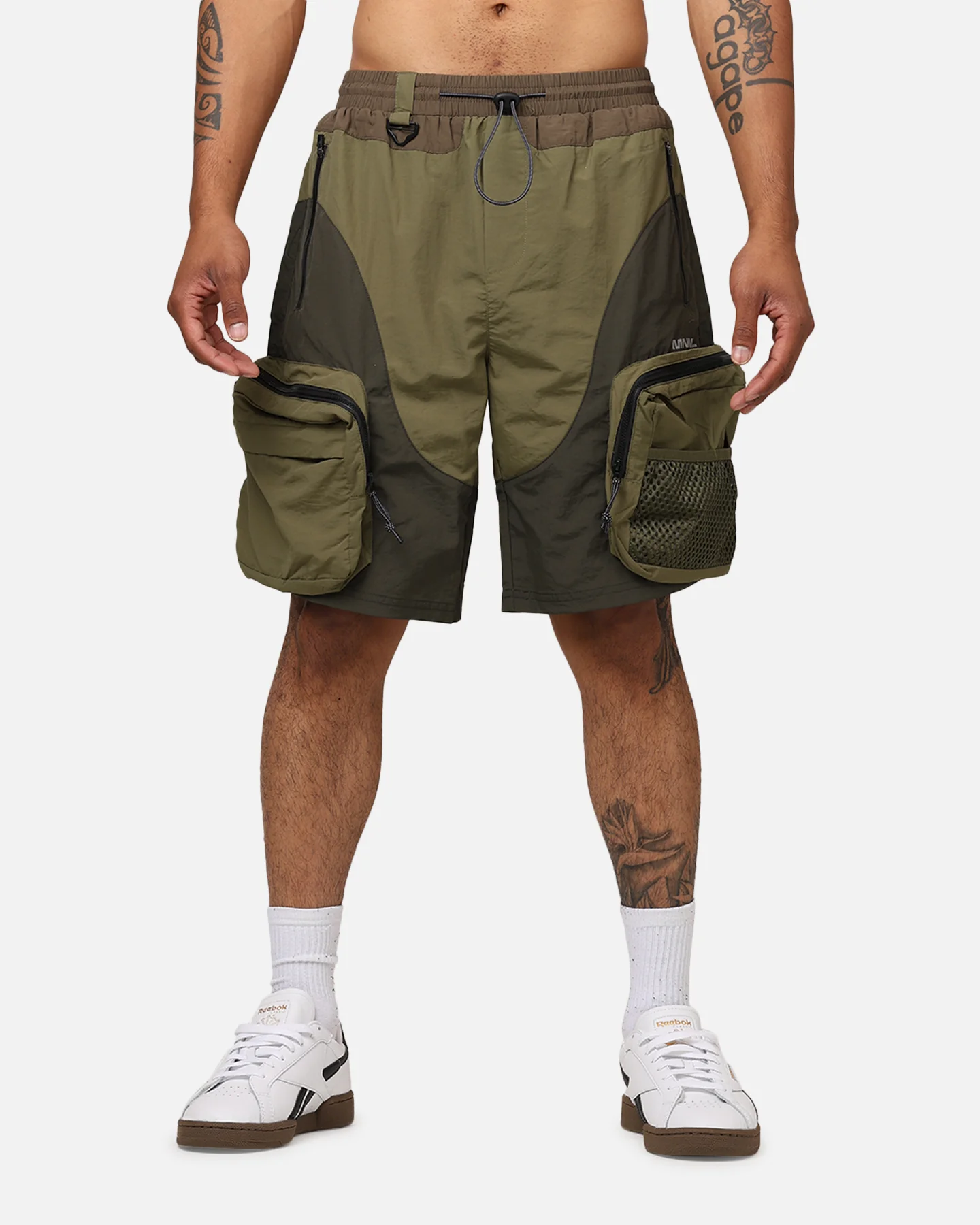 MNML Active Cargo Shorts Olive - Image 6