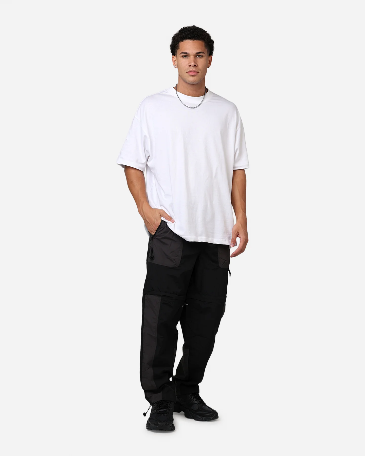 MNML Active Convertible Joggers Black - Image 2