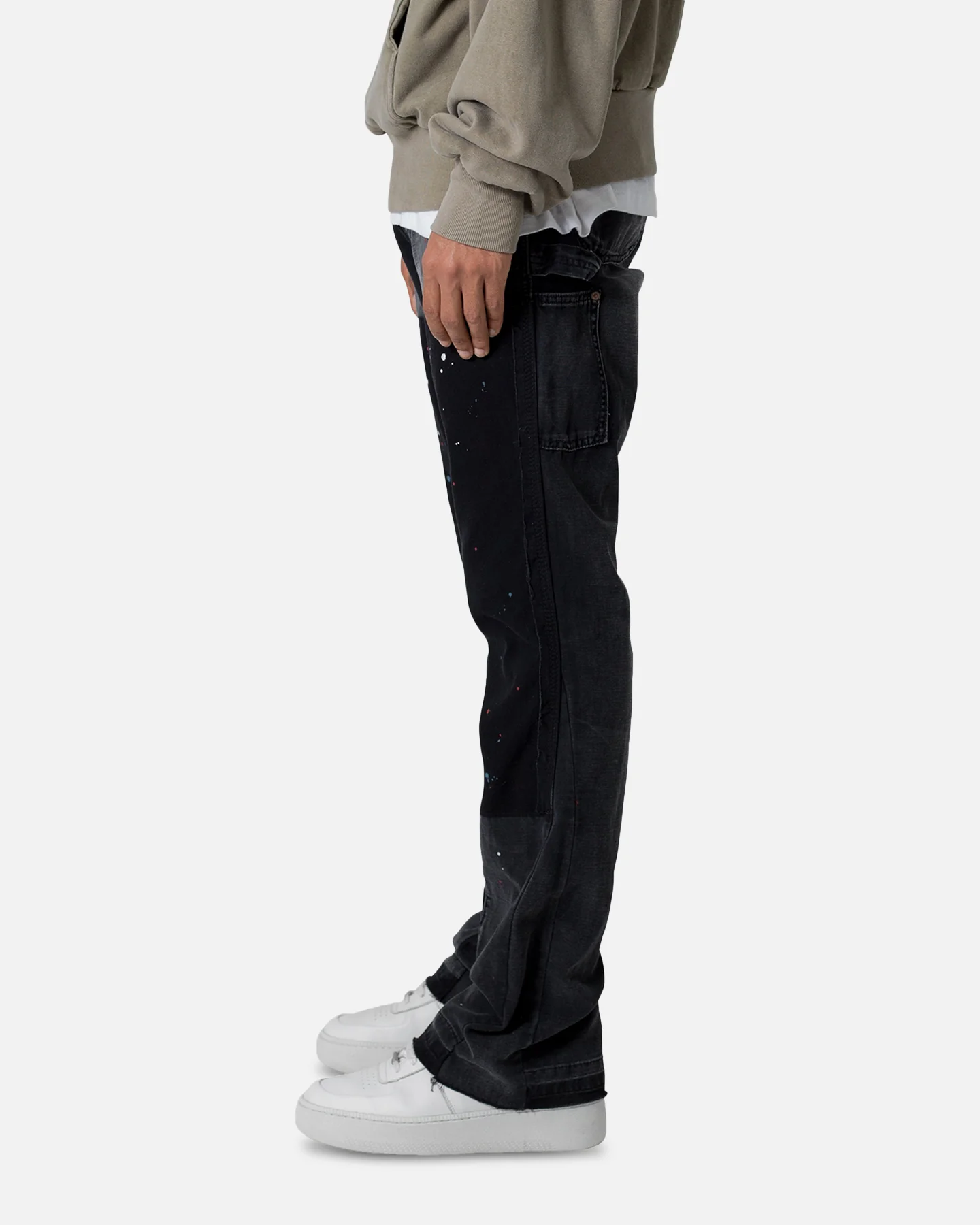 MNML B243 Flare Denim Jeans Black - Image 3