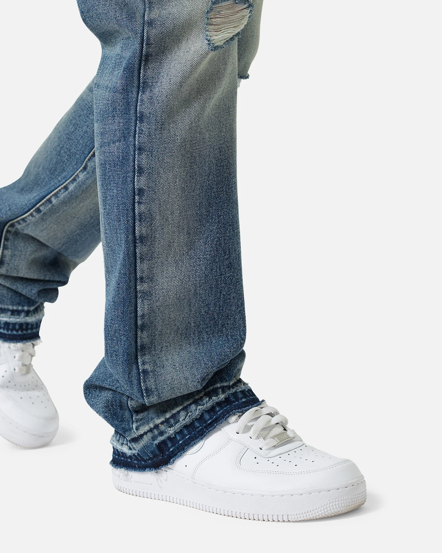 MNML B317 Flare Denim Jeans Blue - Image 6