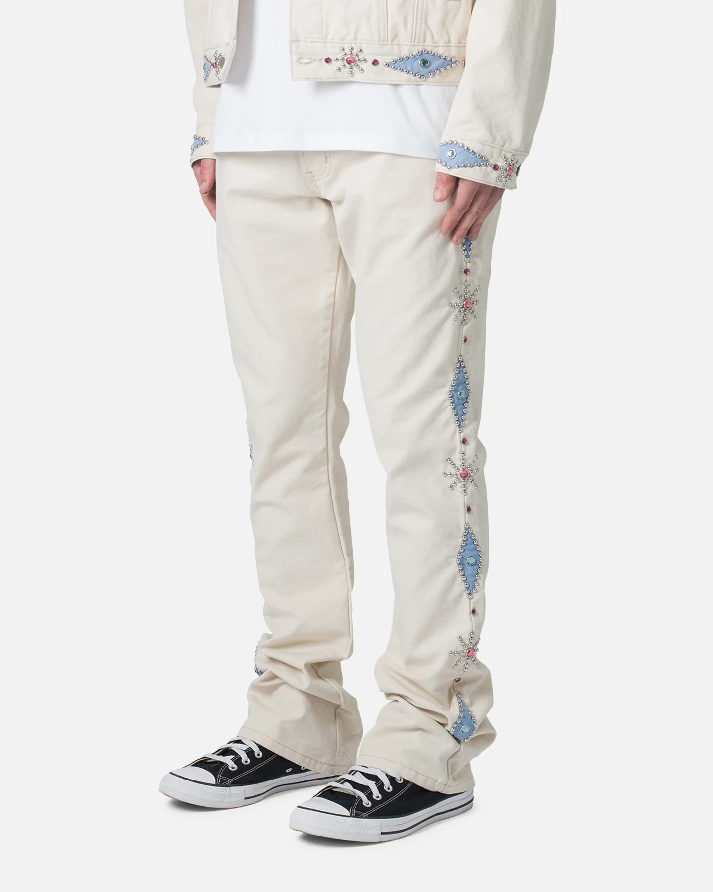 MNML B379 Flare Denim Jeans Multi - Image 2