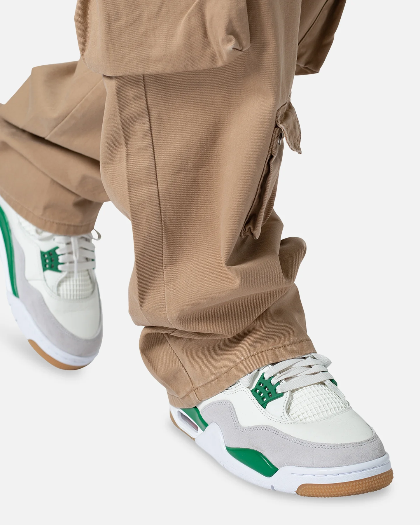 MNML Baggy Cargo Pants Khaki - Image 6