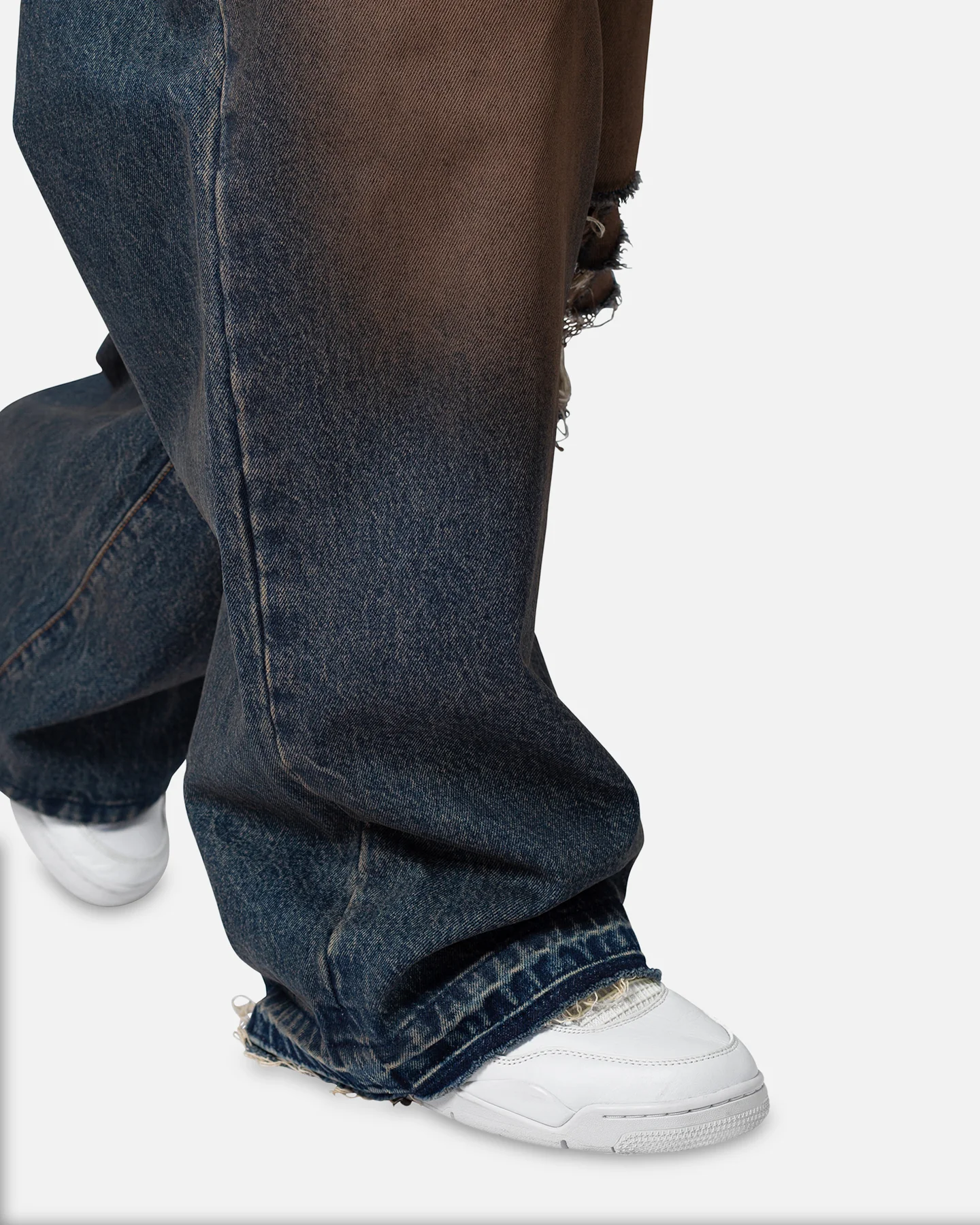 MNML Baggy Skater Denim Jeans Rust - Image 6