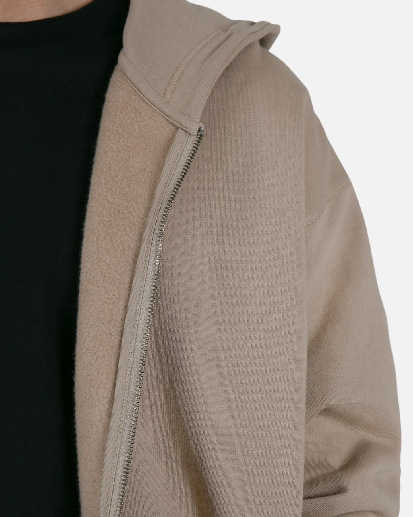 MNML Basic Zip Up Hoodie Earth - Image 6