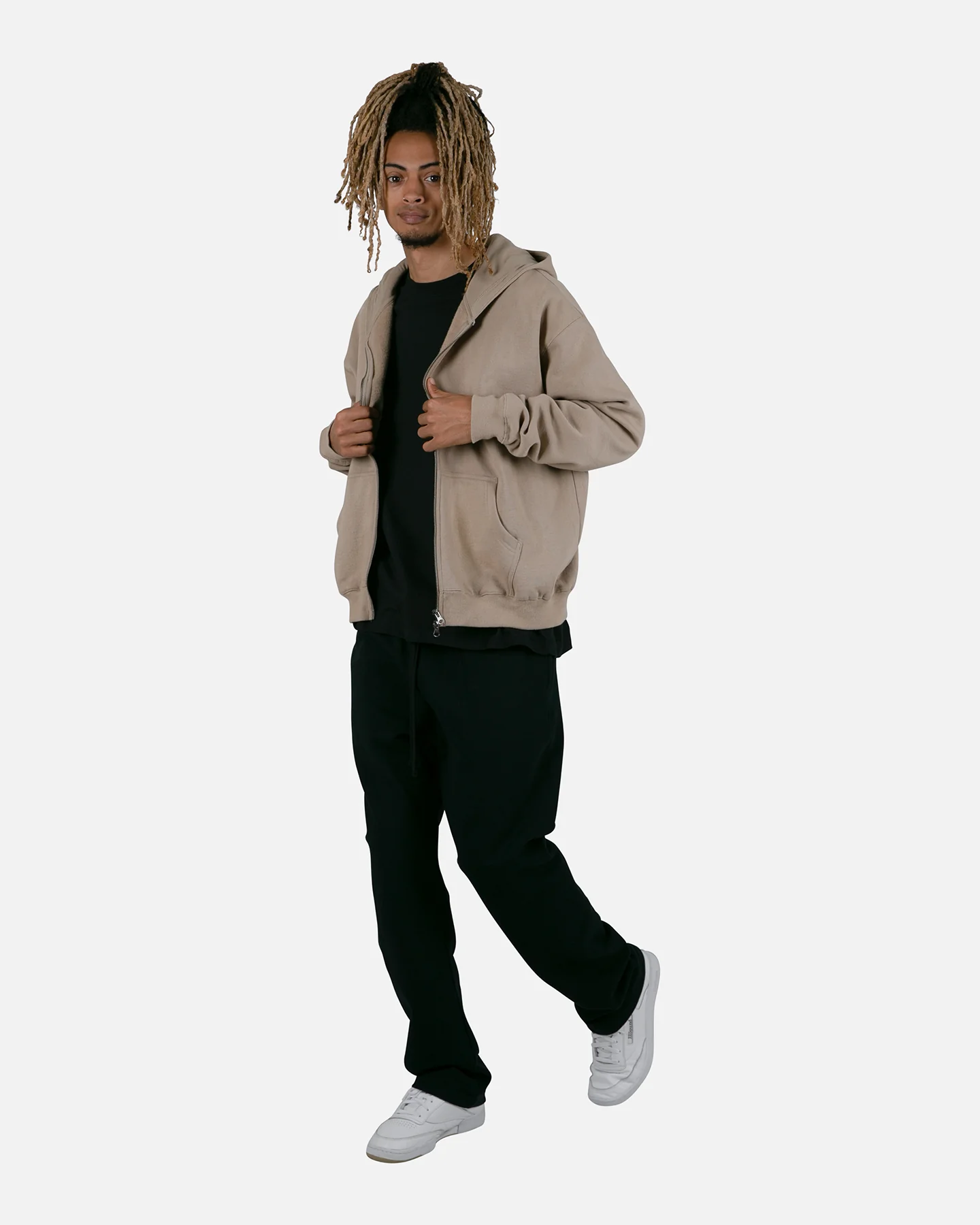 MNML Basic Zip Up Hoodie Earth - Image 8