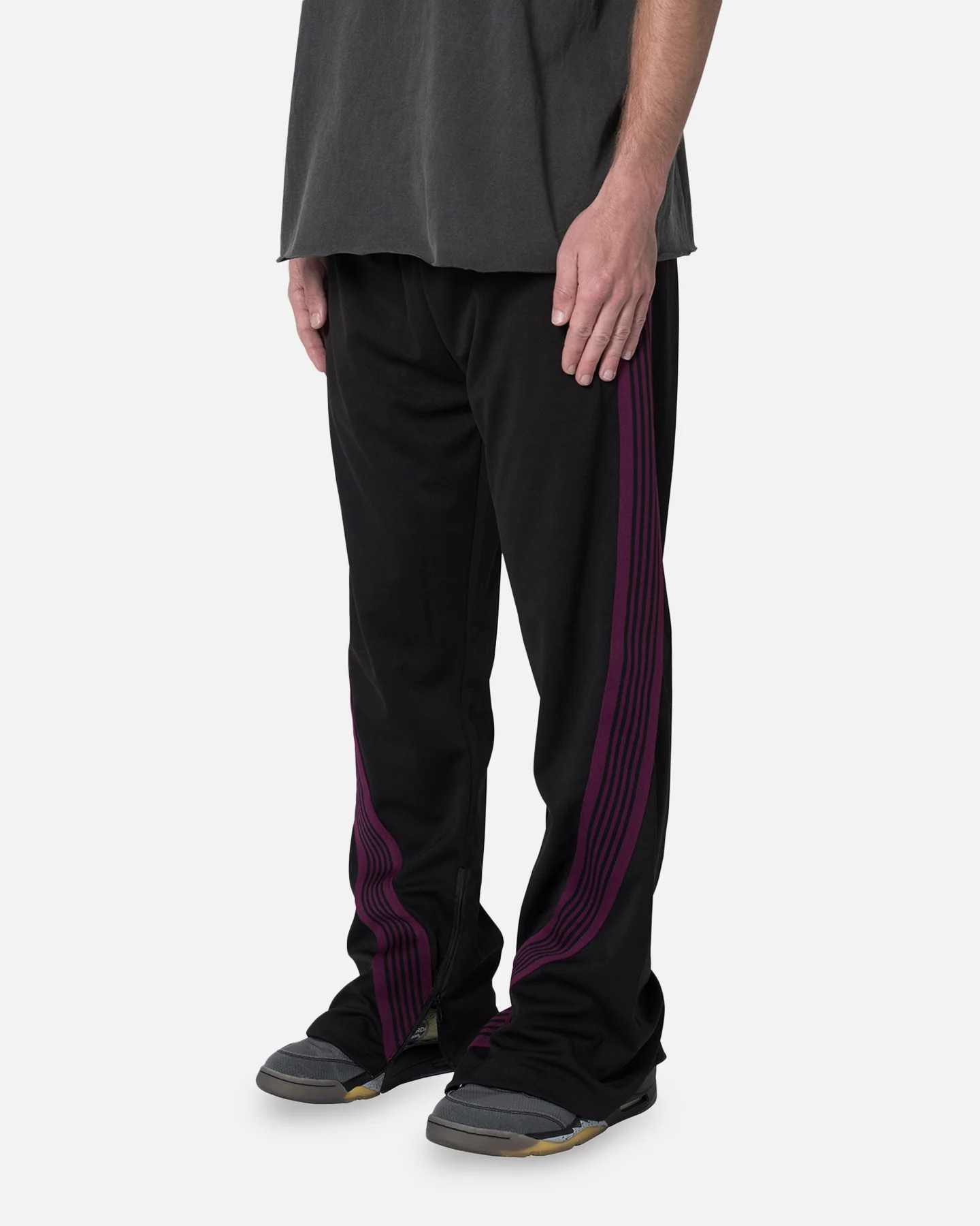 MNML Bent Tape Track Pants Black - Image 2