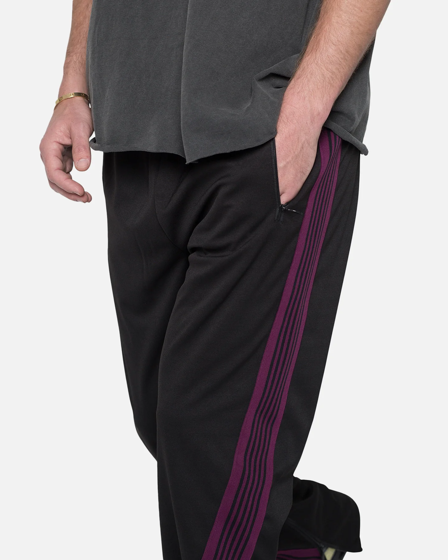 MNML Bent Tape Track Pants Black - Image 6