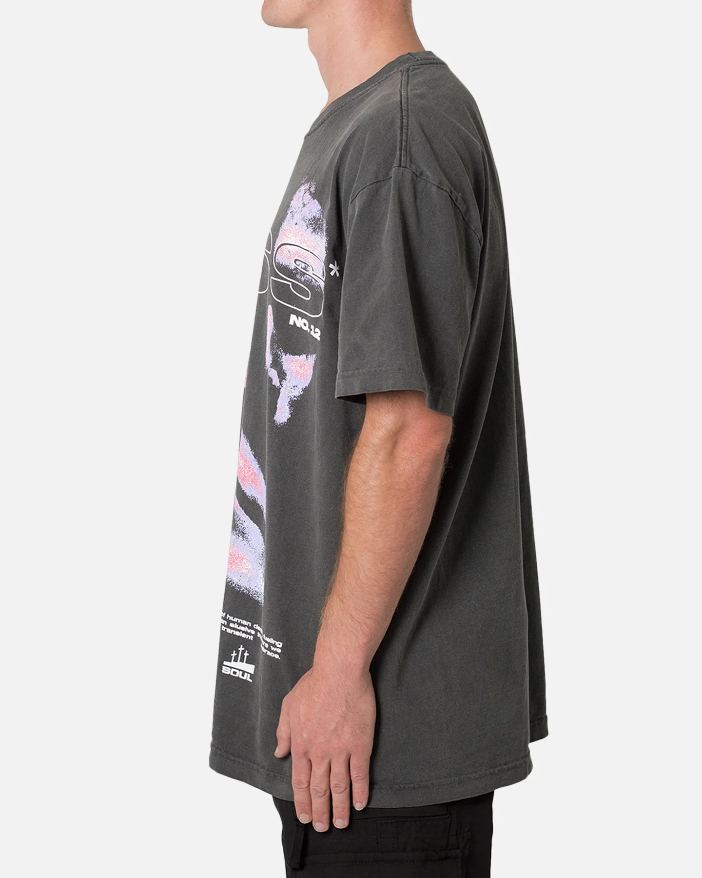 MNML Bliss T-Shirt Washed Black - Image 3