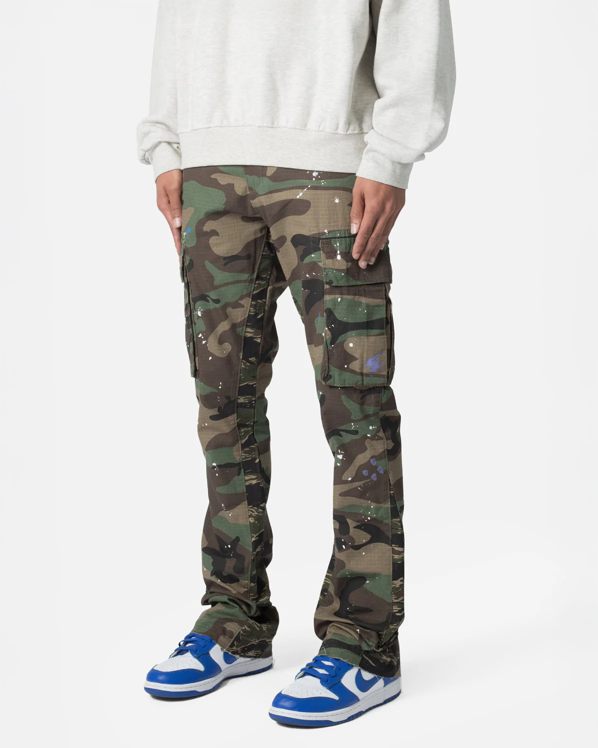 MNML Bootcut Cargo Pants Camo - Image 2