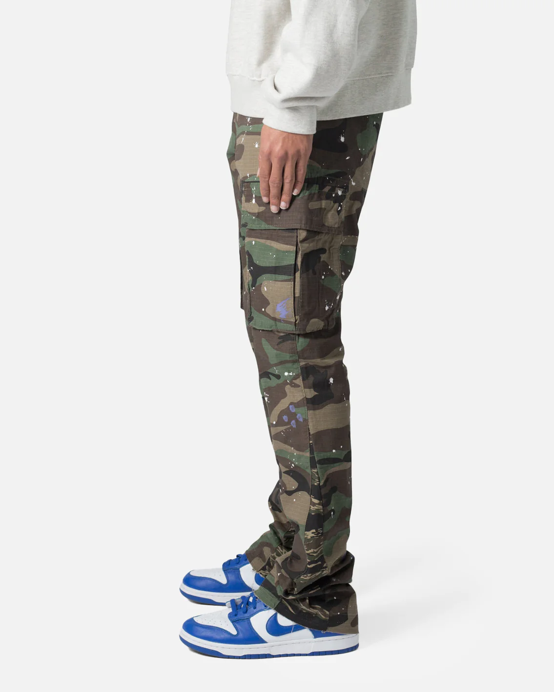 MNML Bootcut Cargo Pants Camo - Image 3
