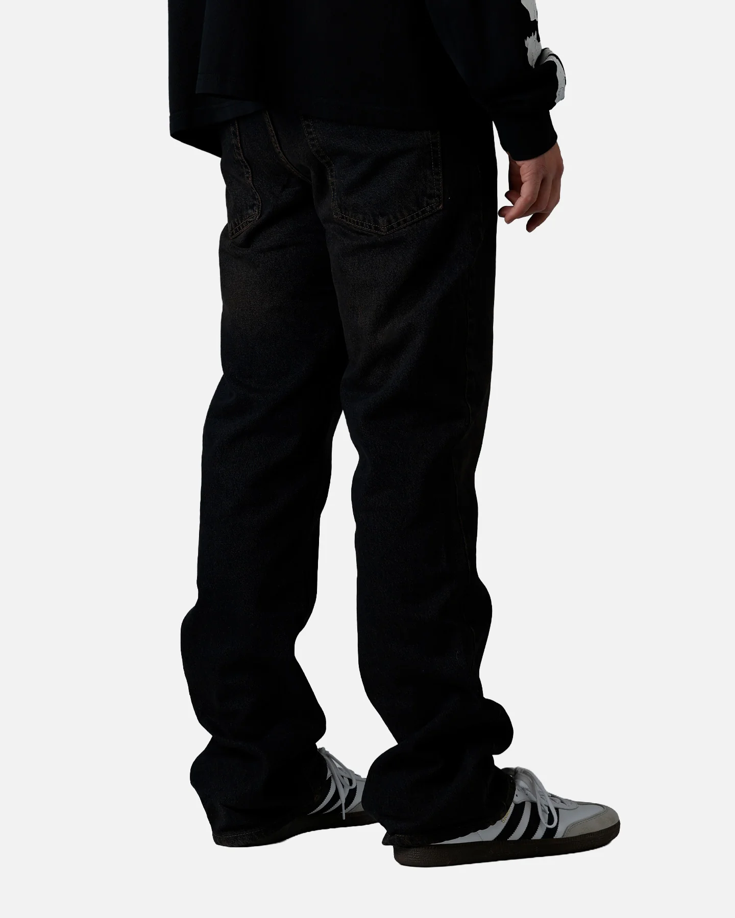 MNML Bootcut Denim Jeans Washed Brown - Image 3