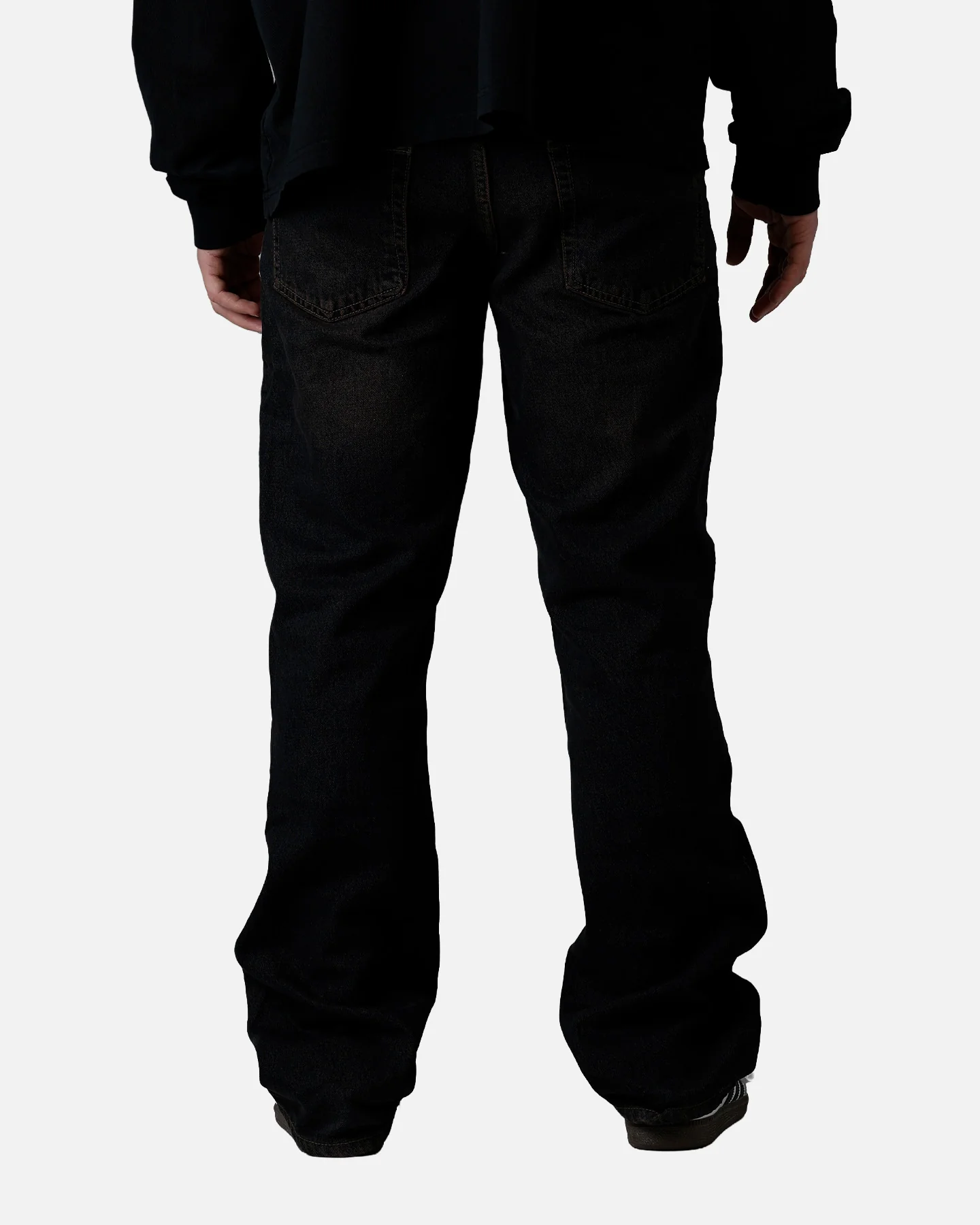 MNML Bootcut Denim Jeans Washed Brown - Image 4