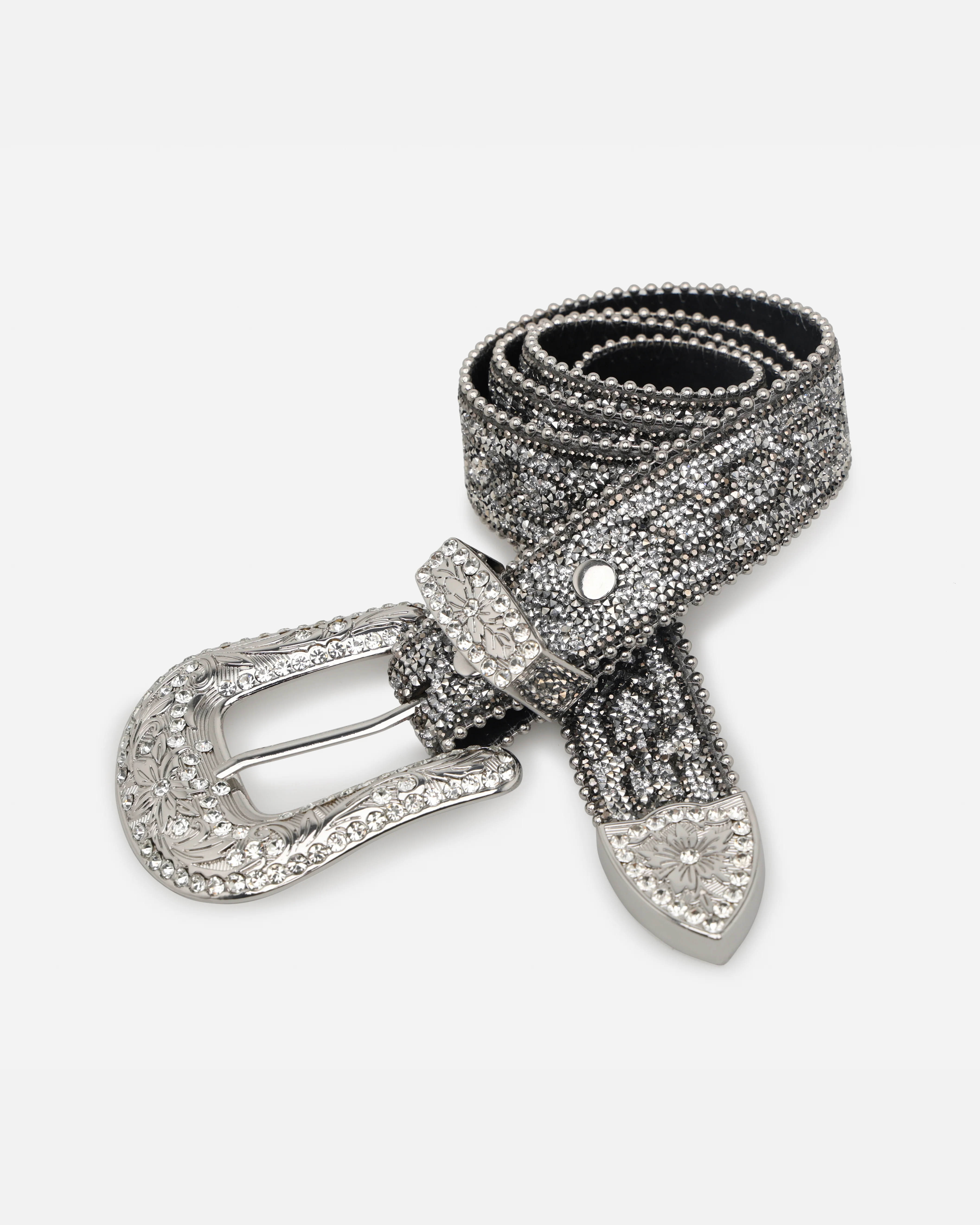MNML Chevron Caviar Belt Silver - Image 2