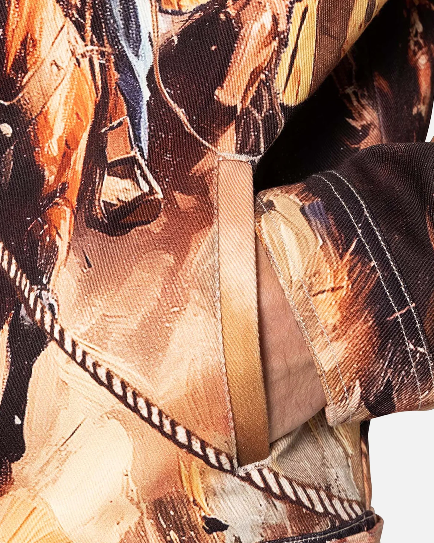 MNML Cowboy Print Trucker Jacket Multi - Image 6